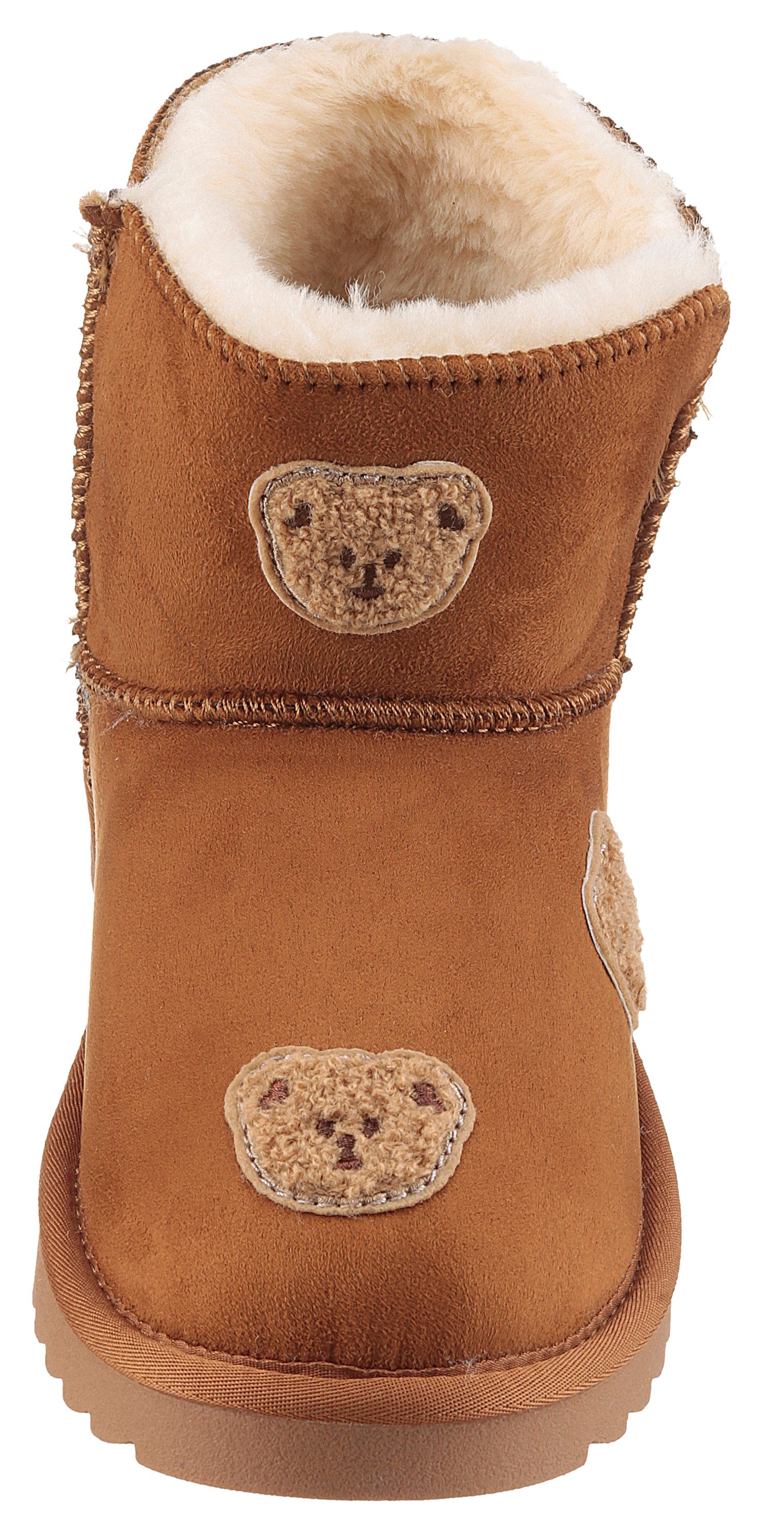 Dockers by Gerli Winterlaarzen Instaplaarzen, winterlaarzen, sneeuwlaarzen met schattige teddy patches