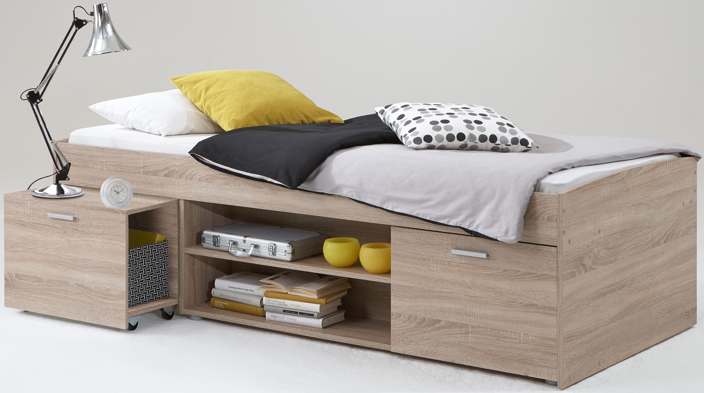 FMD Functioneel ledikant eenpersoonsbedden beige