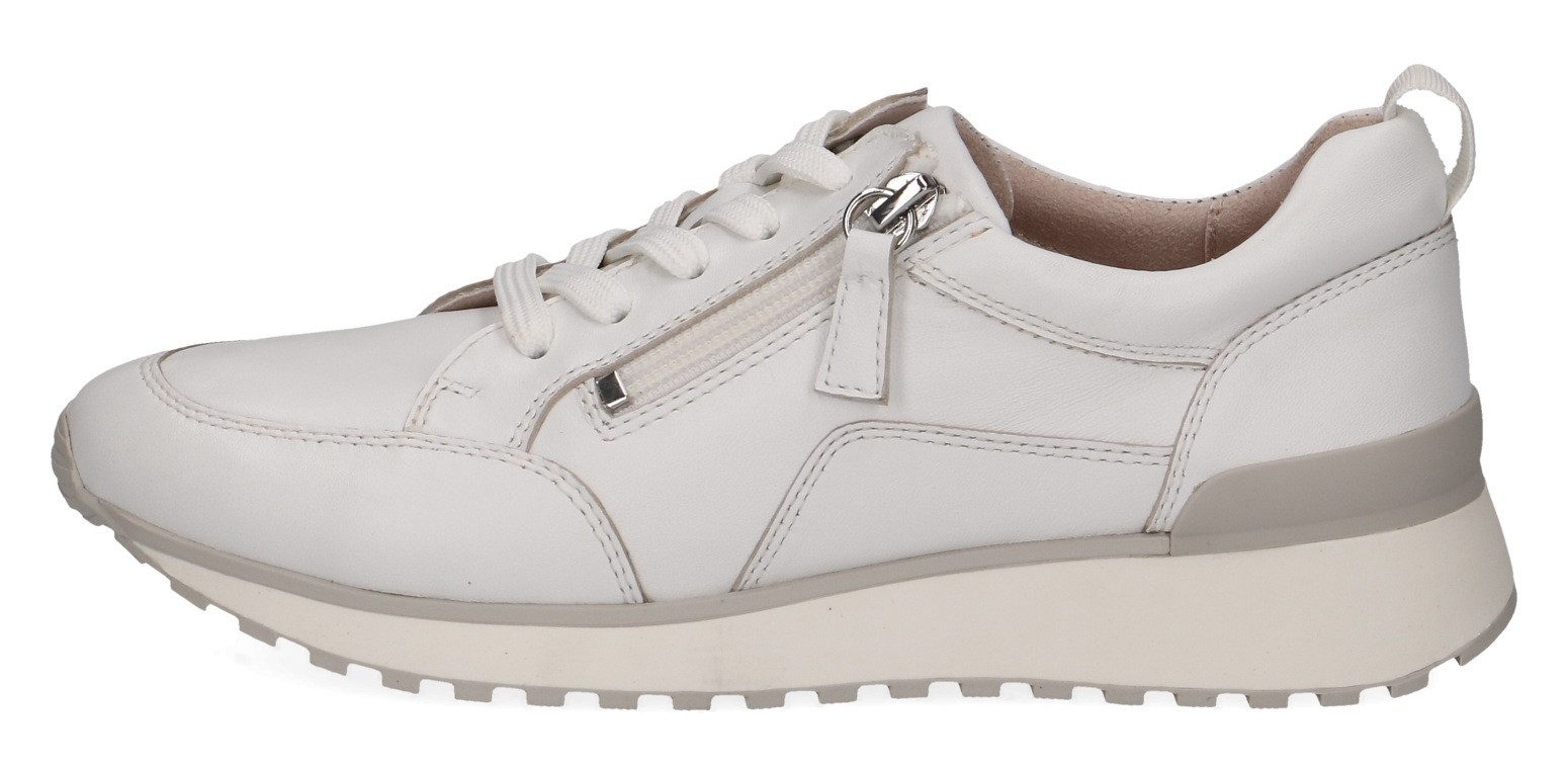 Caprice Sneakers met sleehak , vrijetijdsschoen, lage schoen, veterschoen in comfortwijdte g (= breed)