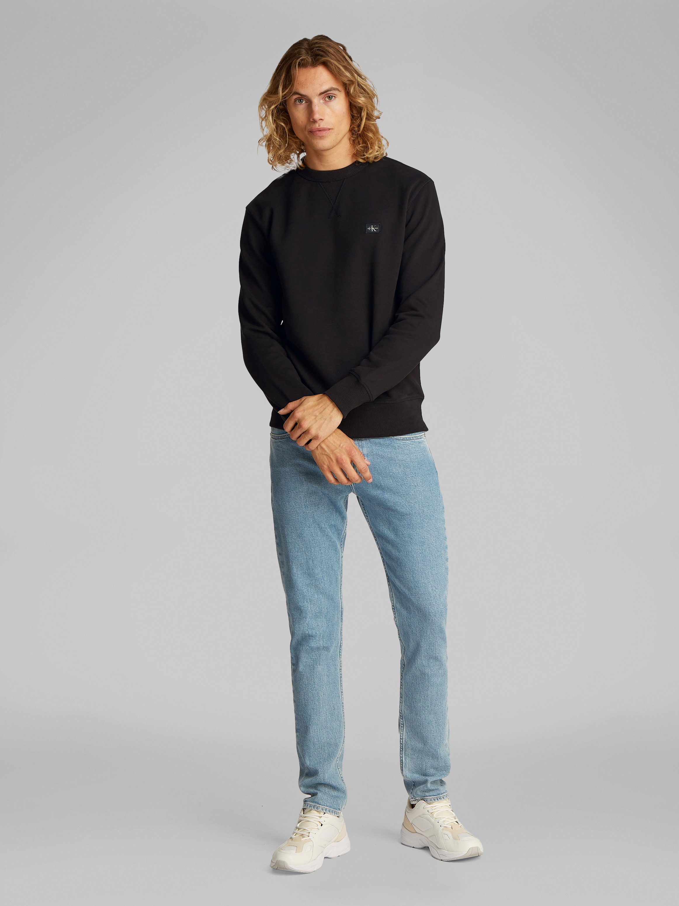 Calvin Klein Sweatshirt WOVEN LABEL CREW NECK