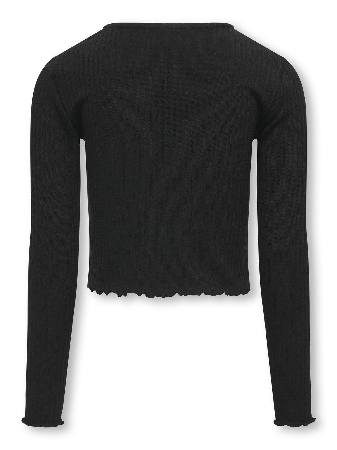 KIDS ONLY Shirt met ronde hals KOGNELLA L S O-NECK TOP JRS NOOS