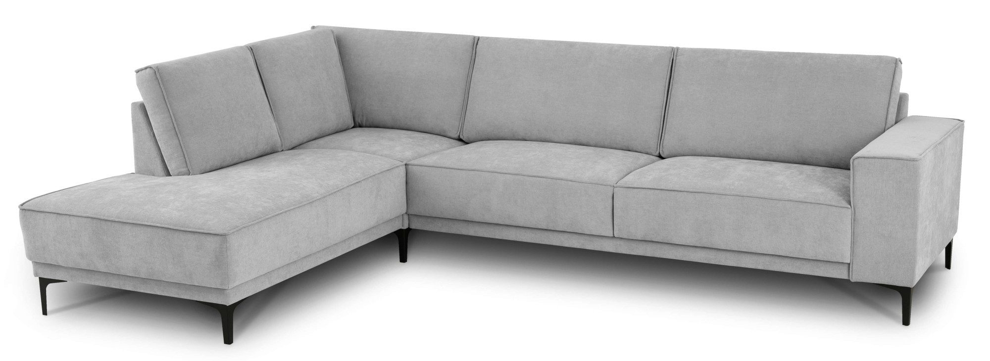 Places of Style Hoekbank Oland, structuur, platweefsel, luxe microvezel, bouclé