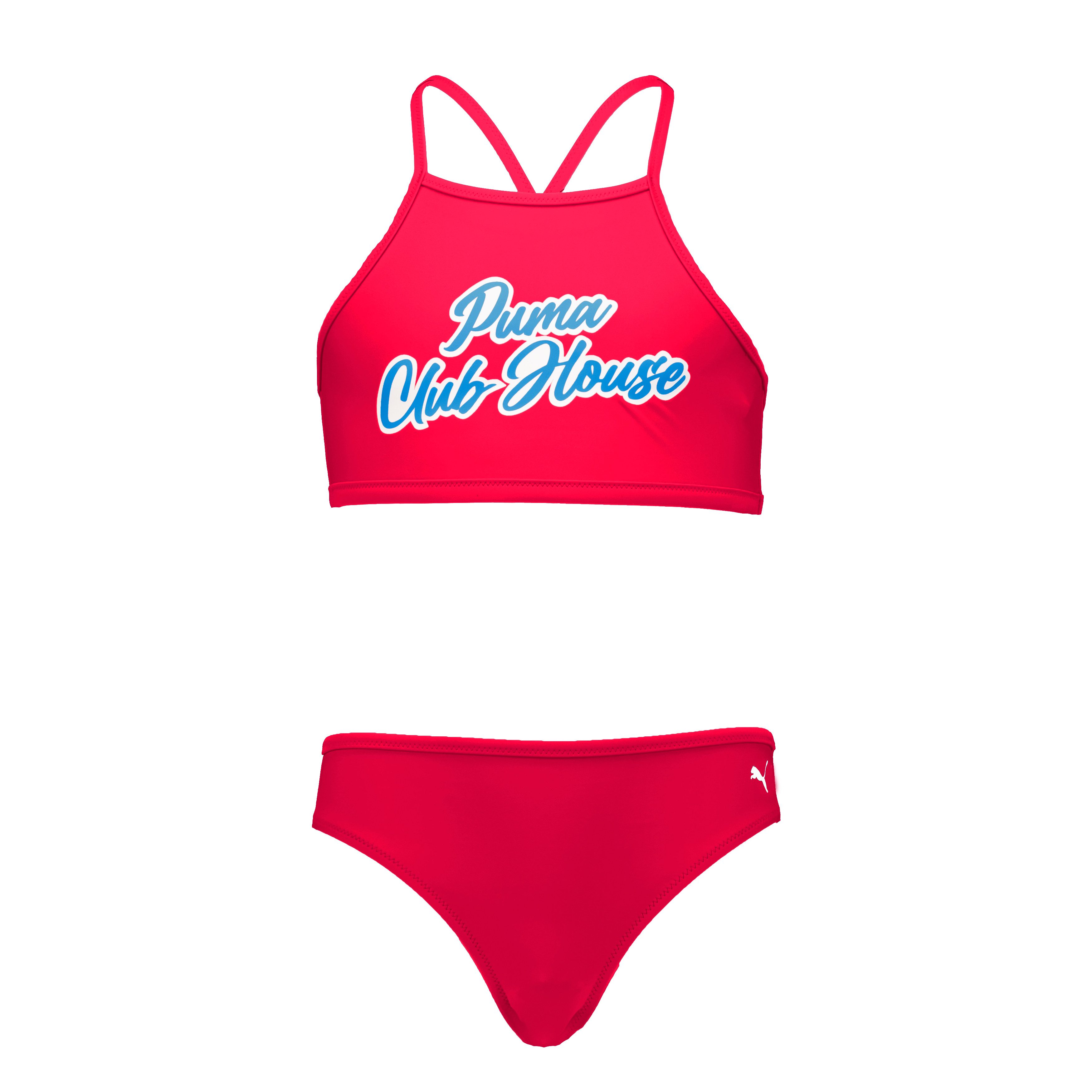 PUMA Bandeaubikini met opvallende slogan (2 stuks)