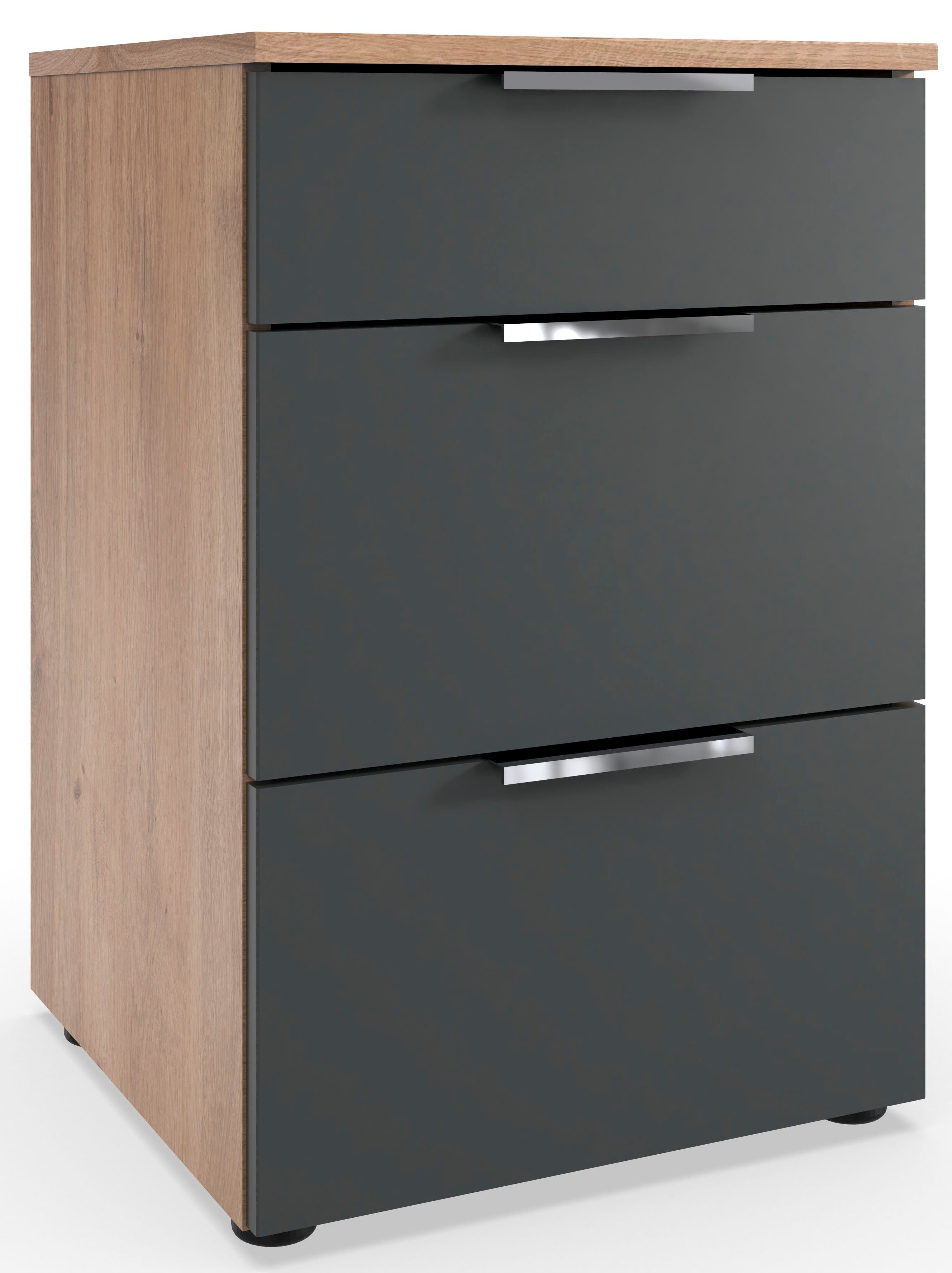Wimex Nachtkastje Level by fresh to go 3 lades met soft-close functie, 41 cm breed, 61 cm hoog nachtkastjes