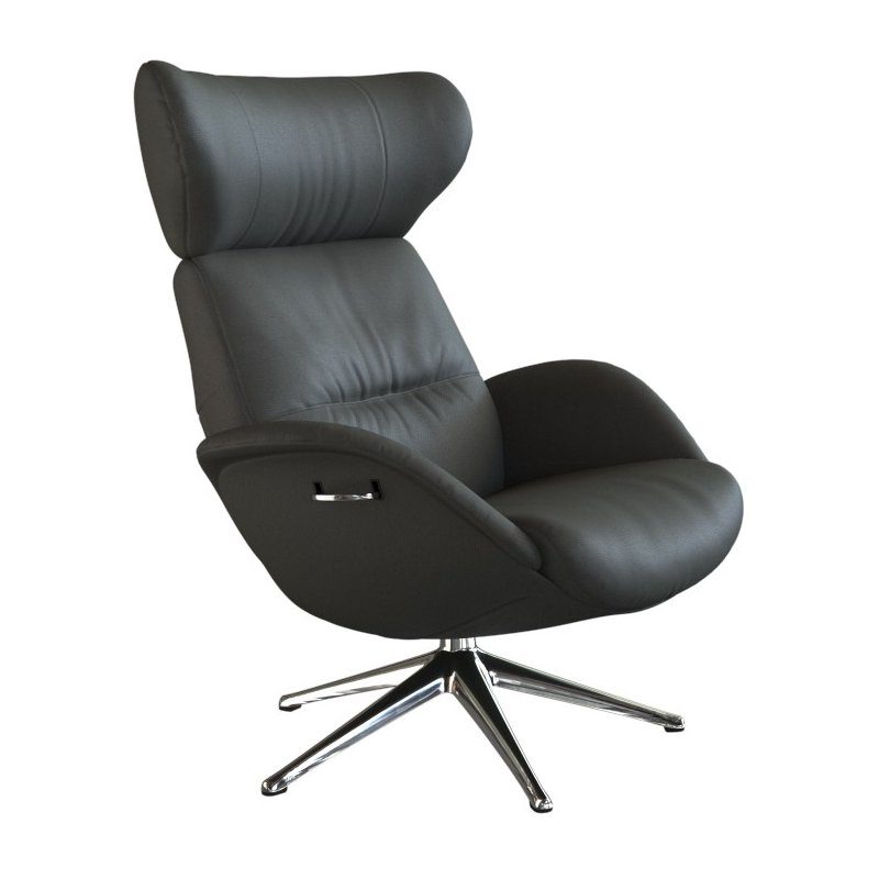 FLEXLUX Relaxfauteuil Tv-fauteuil More, ergonomisch, draaibaar, robuuste voet, Scandi Premium comfort, rug- en hoofdeindeverstelling, draaibaar, voet van aluminium