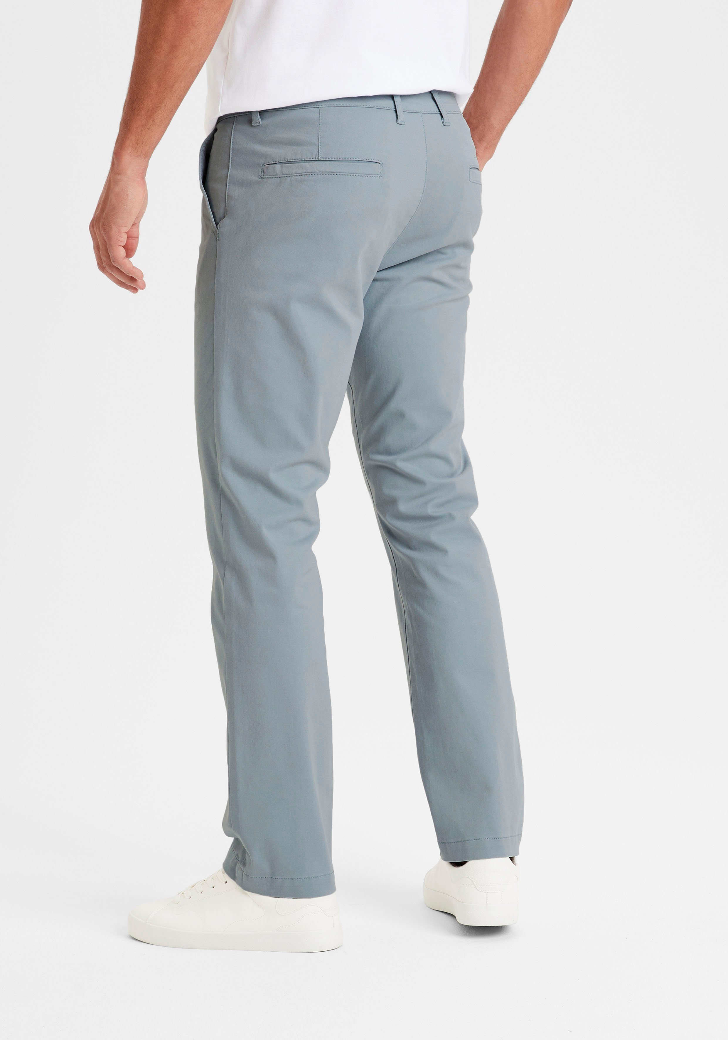H.I.S Chino Regular fit lange broek, van elastische katoenkwaliteit