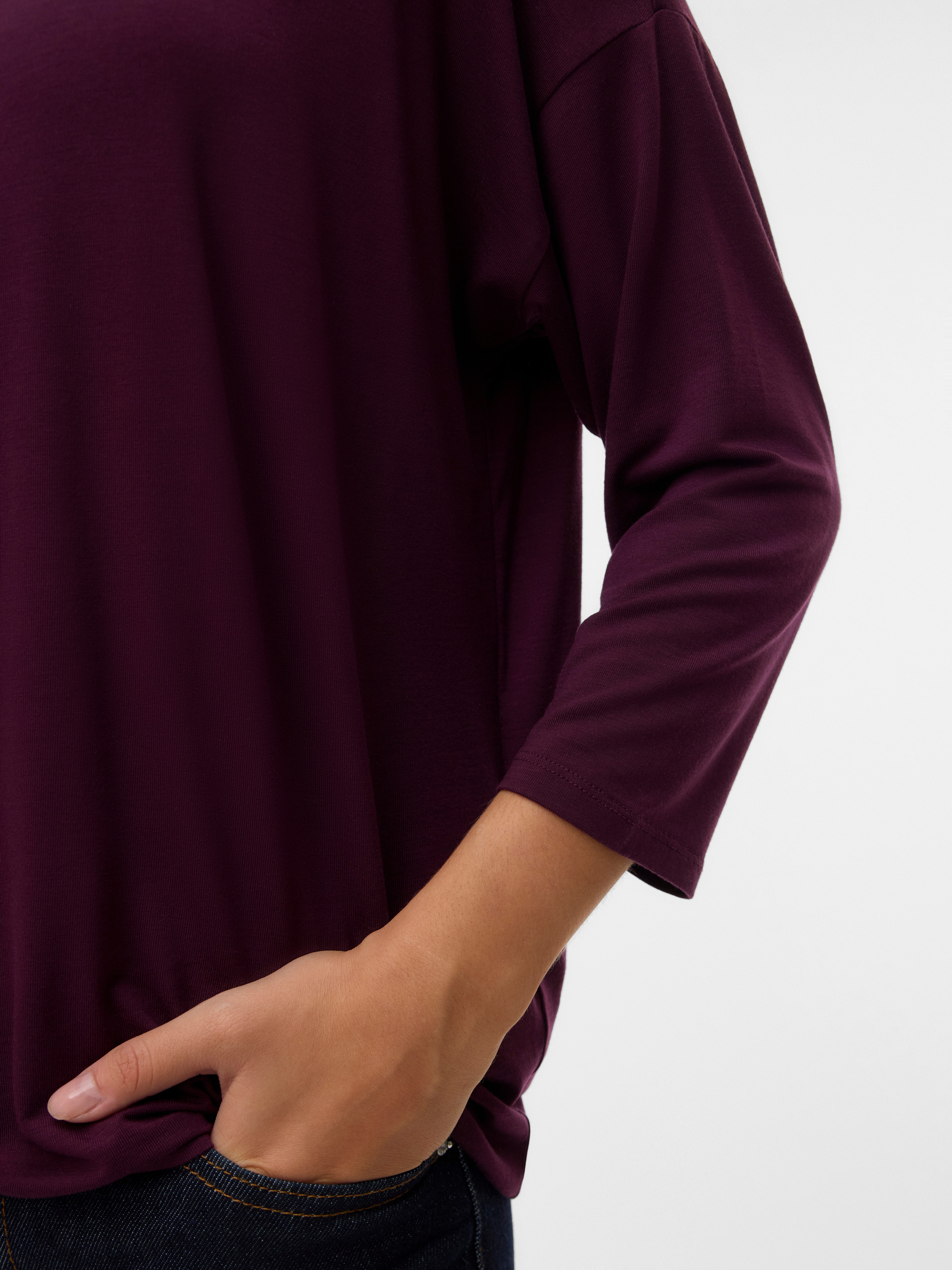 Vero Moda Shirt met 3/4 mouwen VMAVA 3/4 TOP JRS GA NOOS