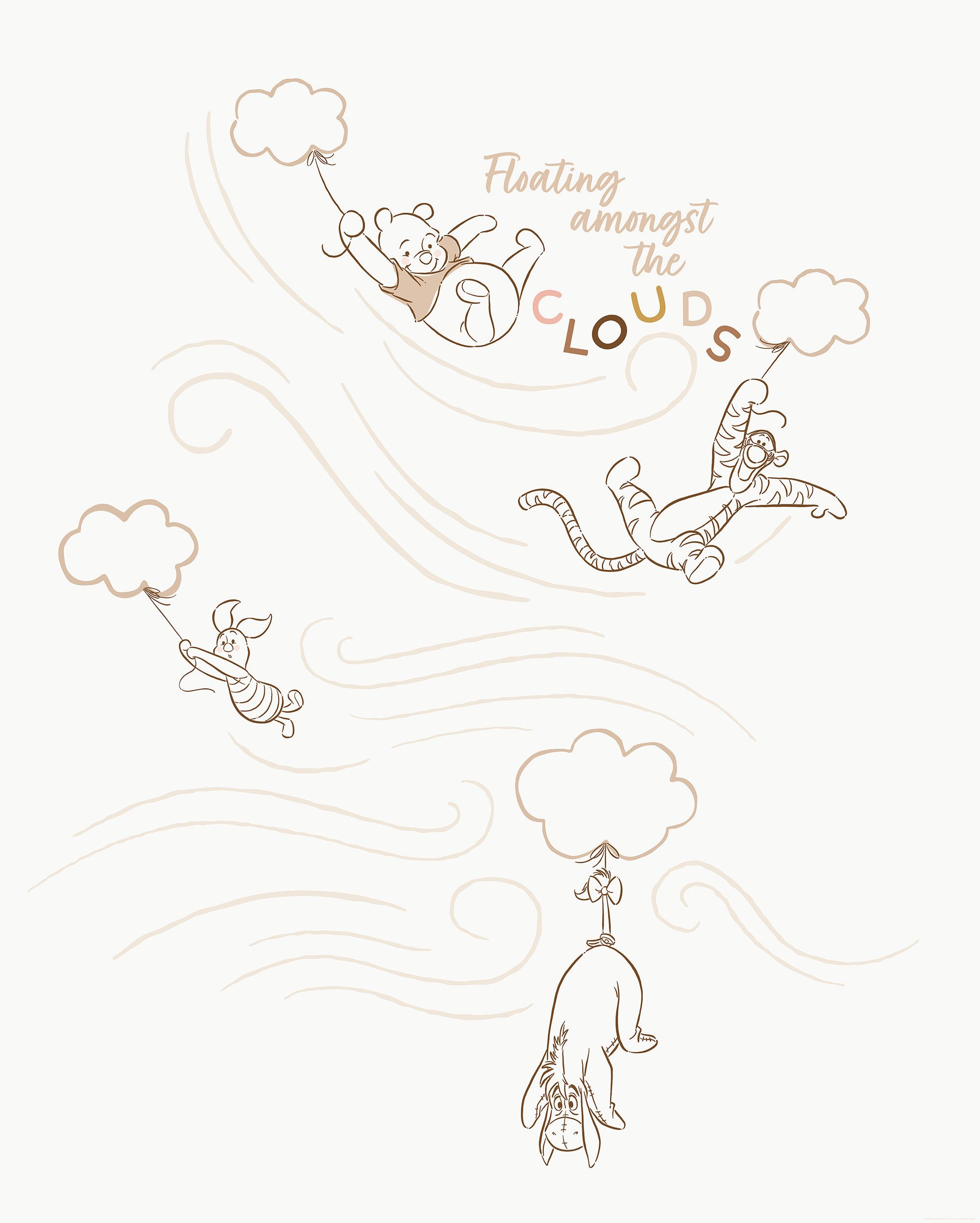 Komar Kinderbehang Disney Winnie the Pooh A Bluster Day (1 stuk)