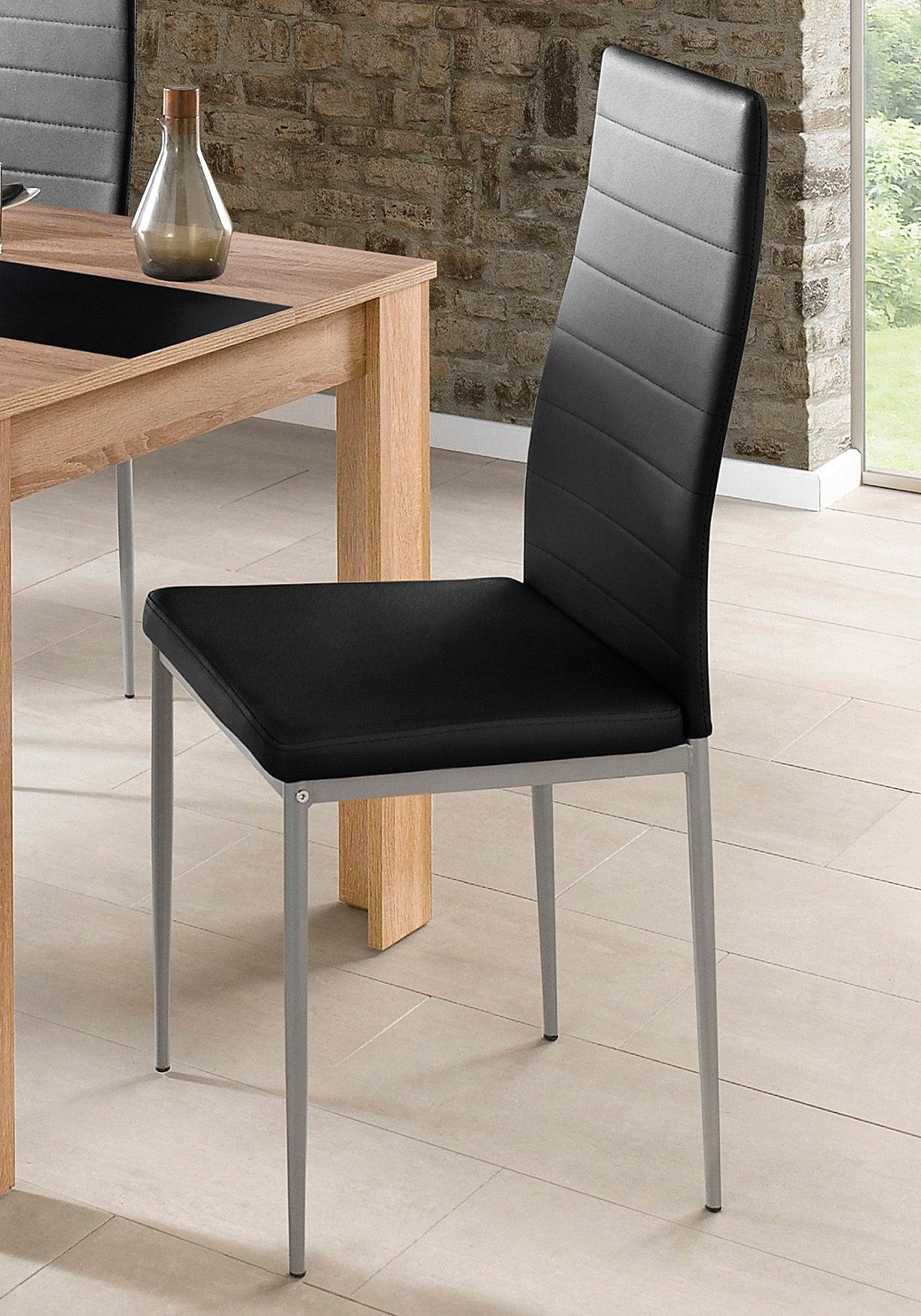 Homexperts Eetkamerstoel Pegasus Overtrekstof imitatieleer (set)