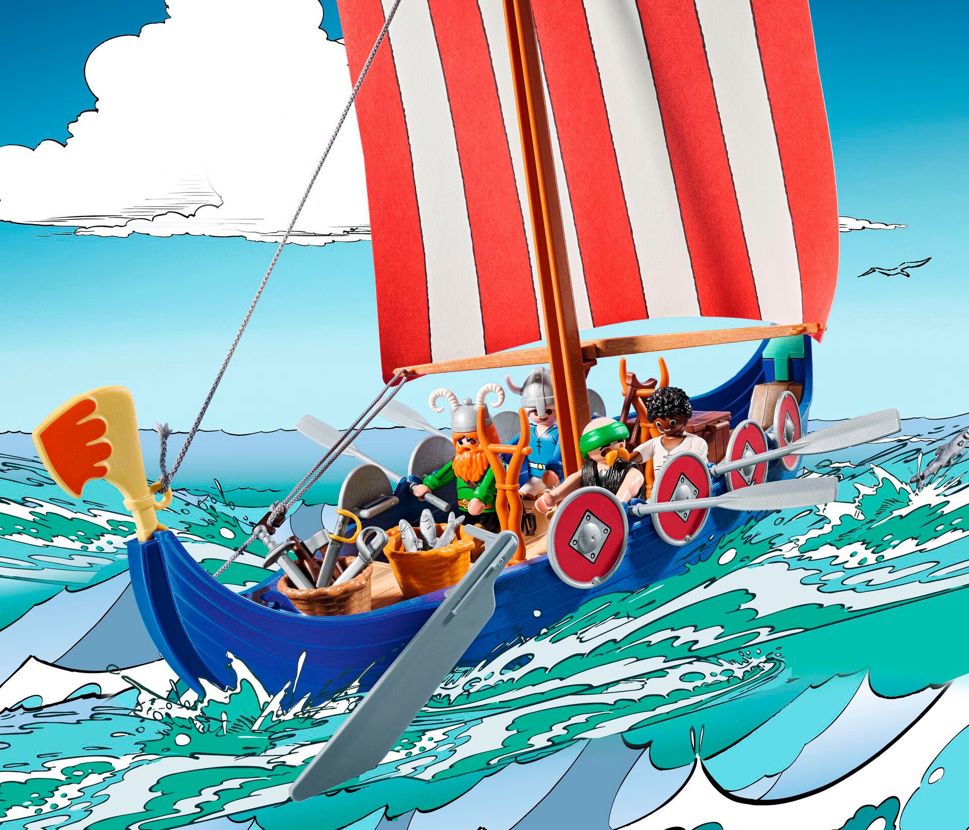 Playmobil® Constructie-speelset Asterix: Piratenschip (71888), Playmobil Asterix (88-delig)