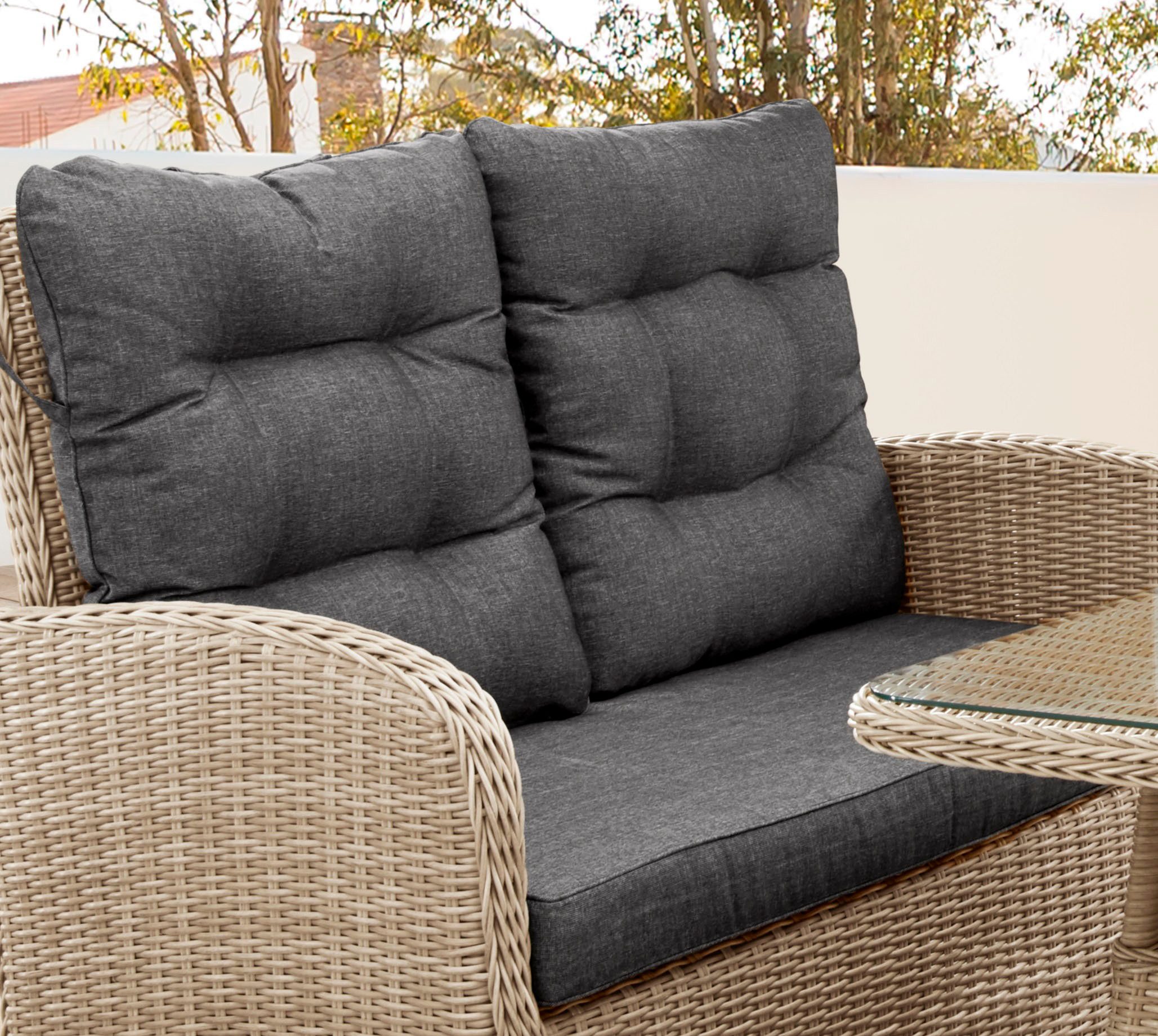 Destiny Tuinset Merano Aluminium, polyrotan (set, 11-delig)