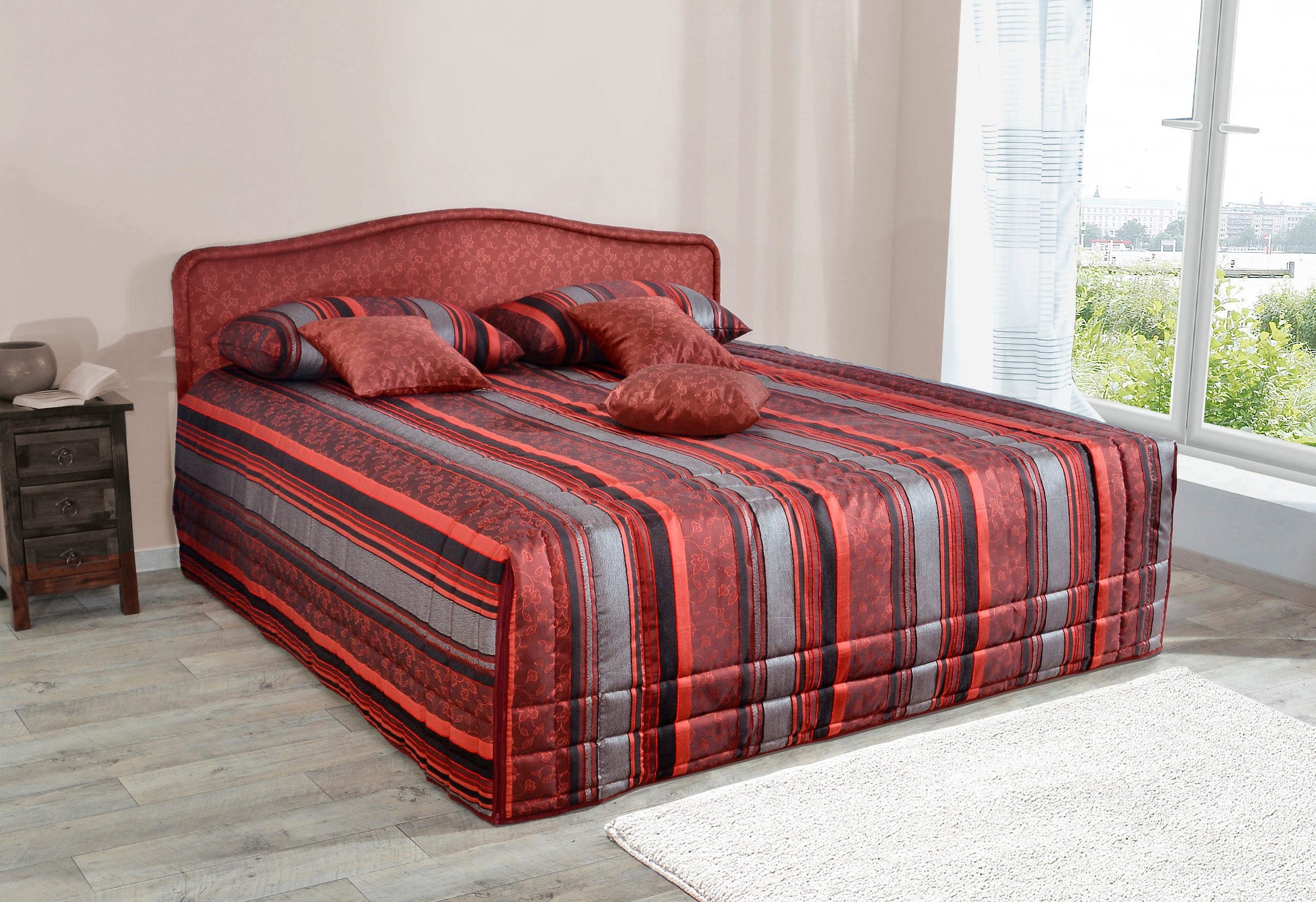 Westfalia Polsterbetten Gestoffeerd bed H2 kiesbaar tussen koudschuim of bonell-veringmatras