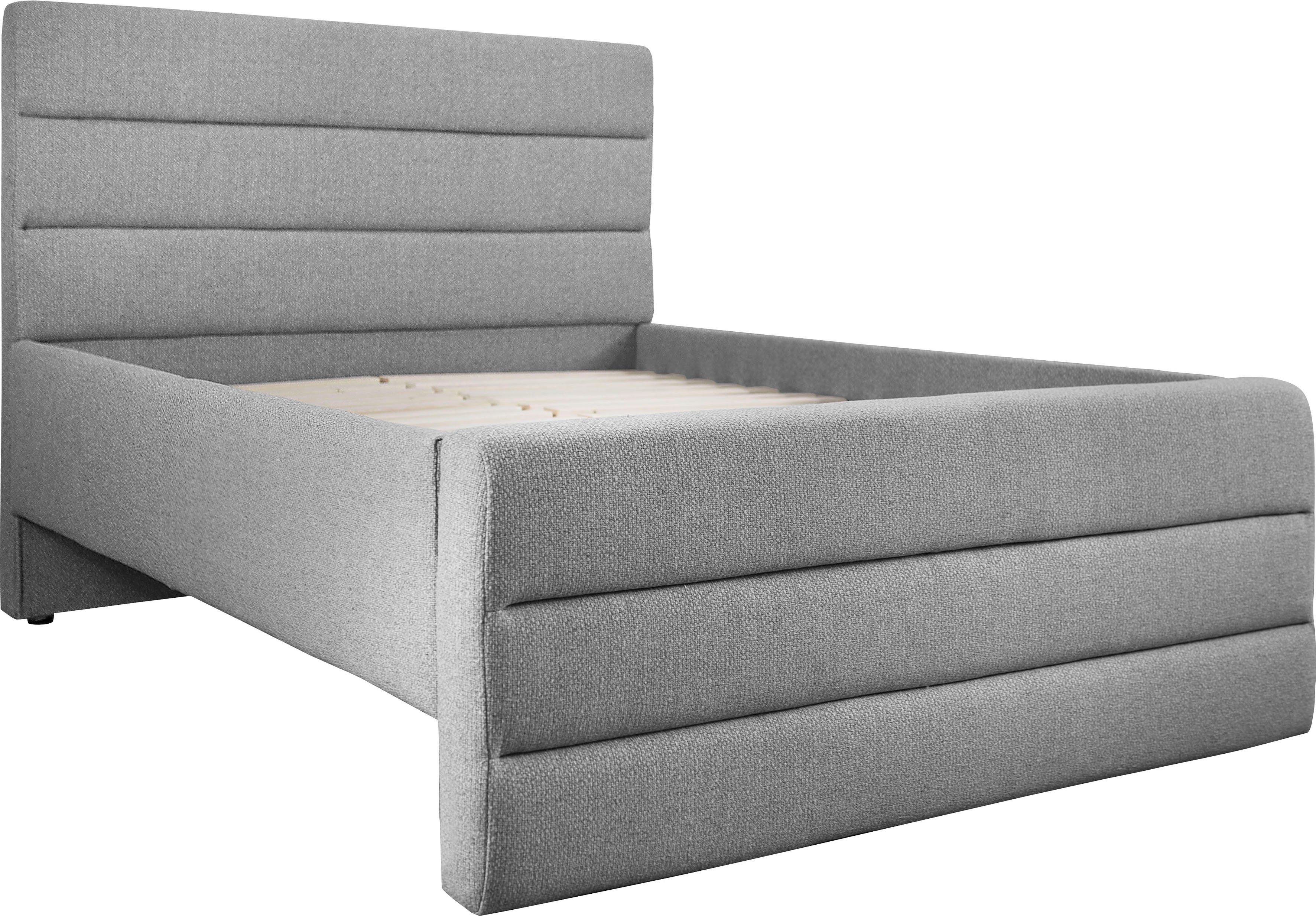 OTTO products Gestoffeerd bed Merrit Dwarsnaad in het hoofd- en voetbord, in 5 breedten, ook in 220 cm lang