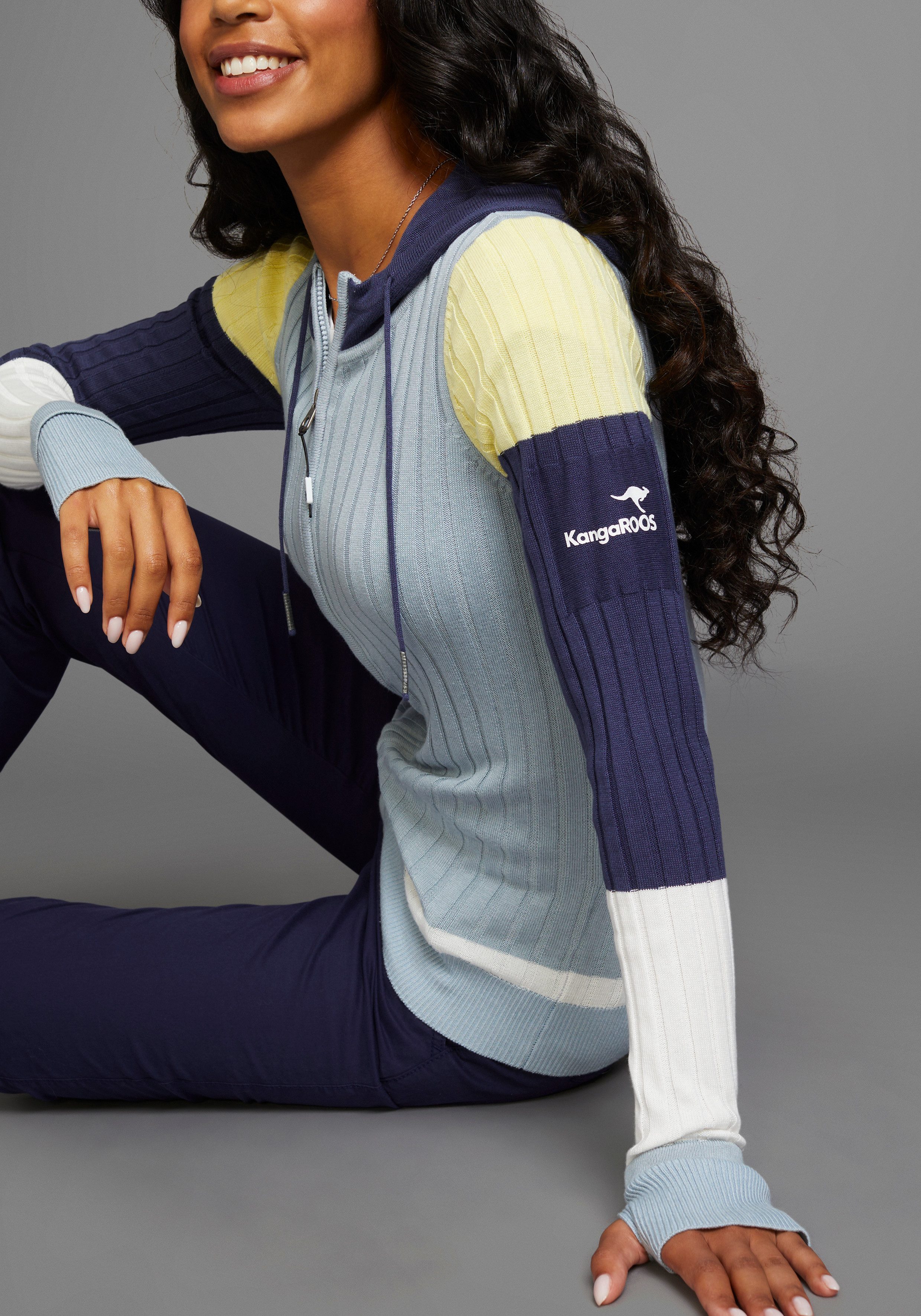 KangaROOS Capuchonvest colourblocking-stijl