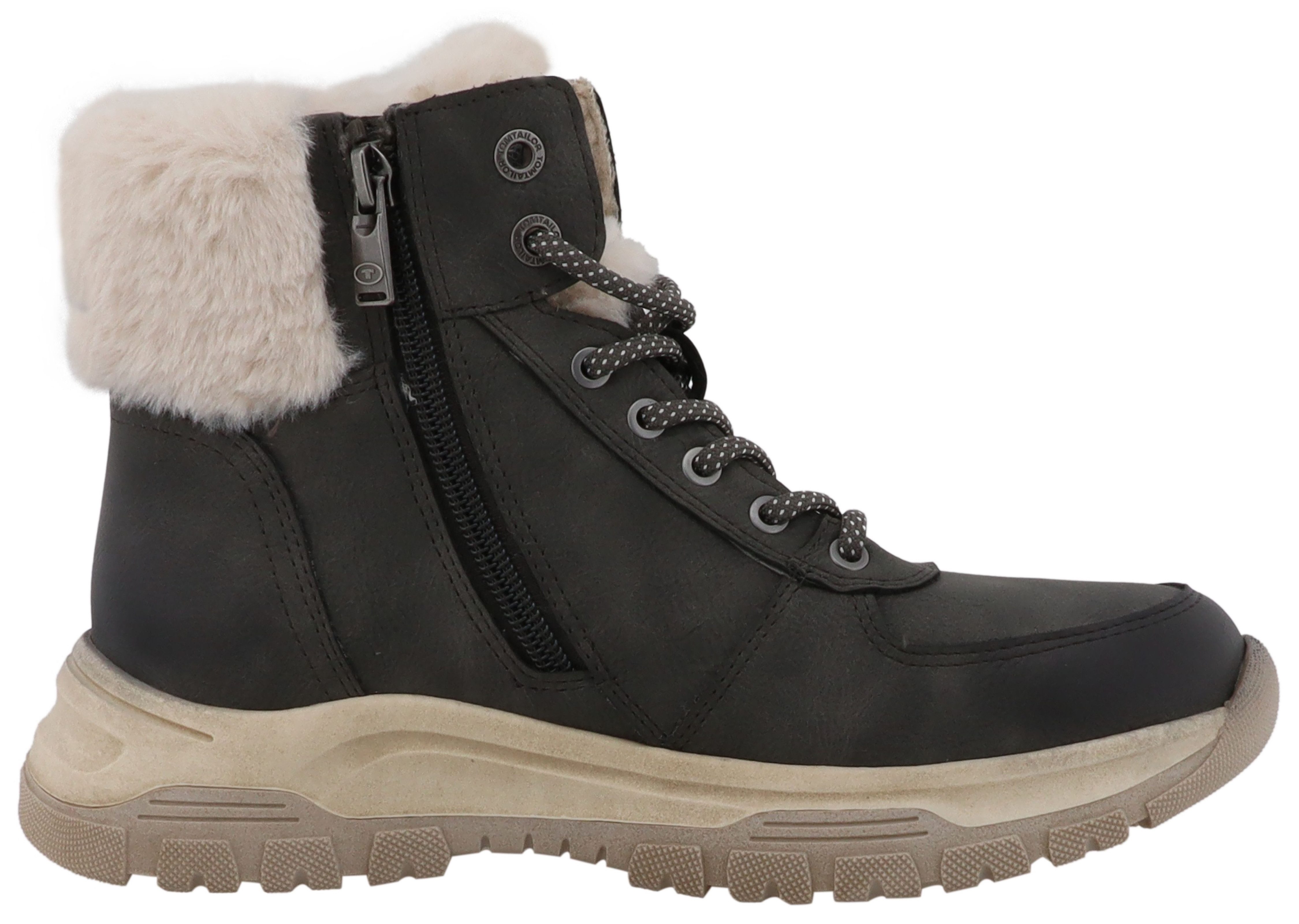 Tom Tailor Winterlaarzen Winterboots, veterboots met TEX-membraan, wijdte G