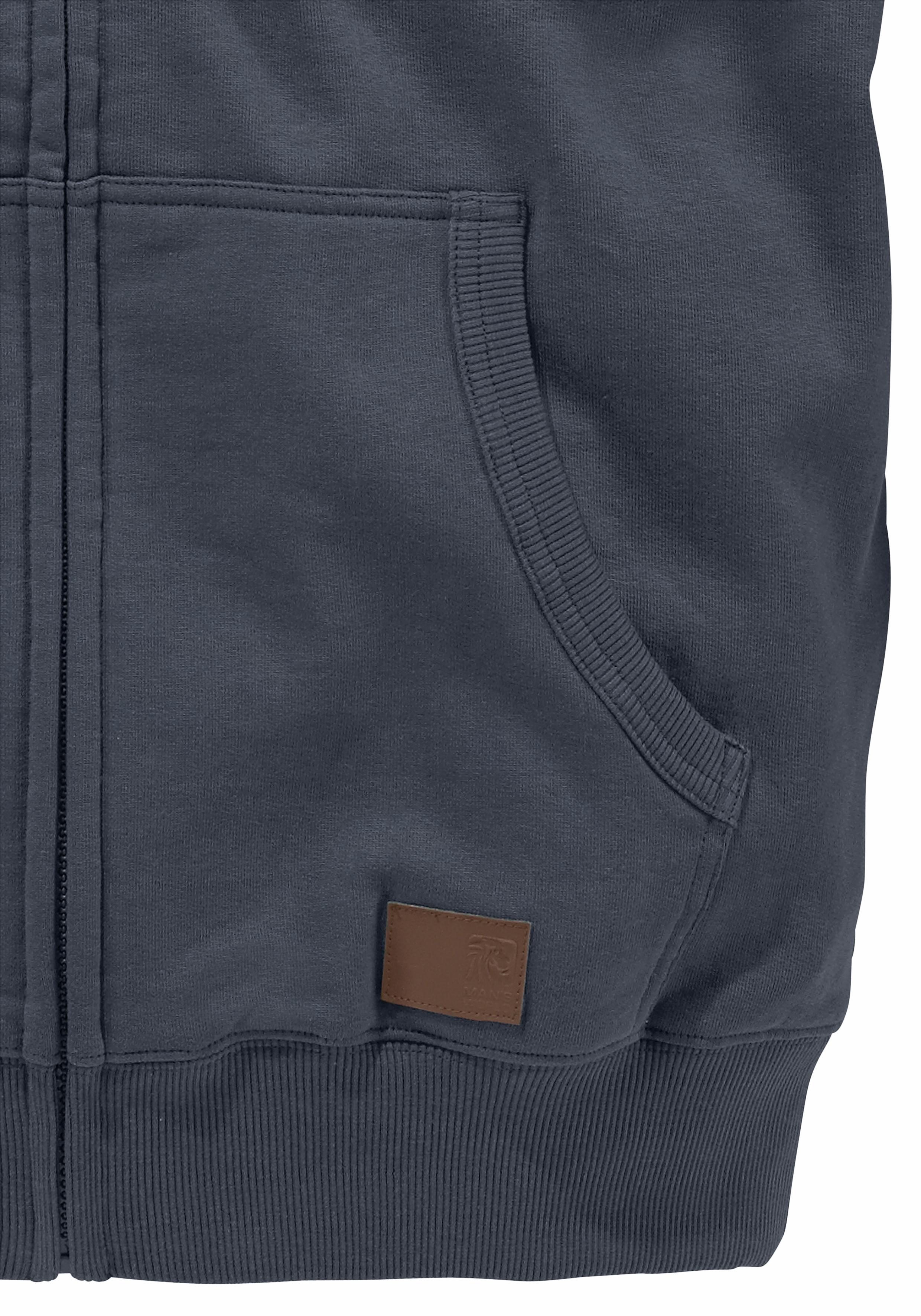 Man's World Capuchonsweatvest met contrastkleurige voering