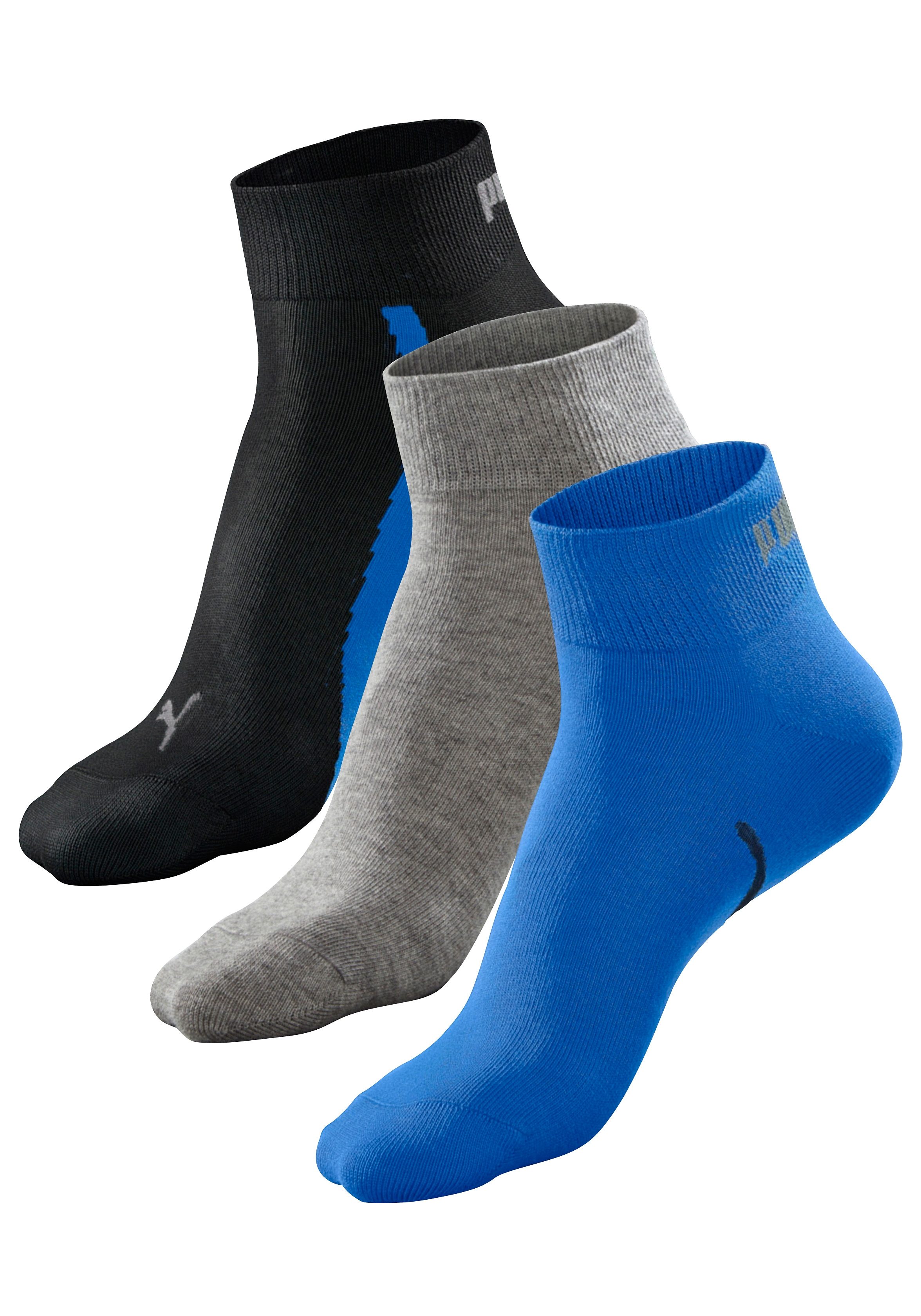 PUMA Korte sokken PUMA UNISEX LIFESTYLE QUARTER 3P (3 paar, 3 paar)