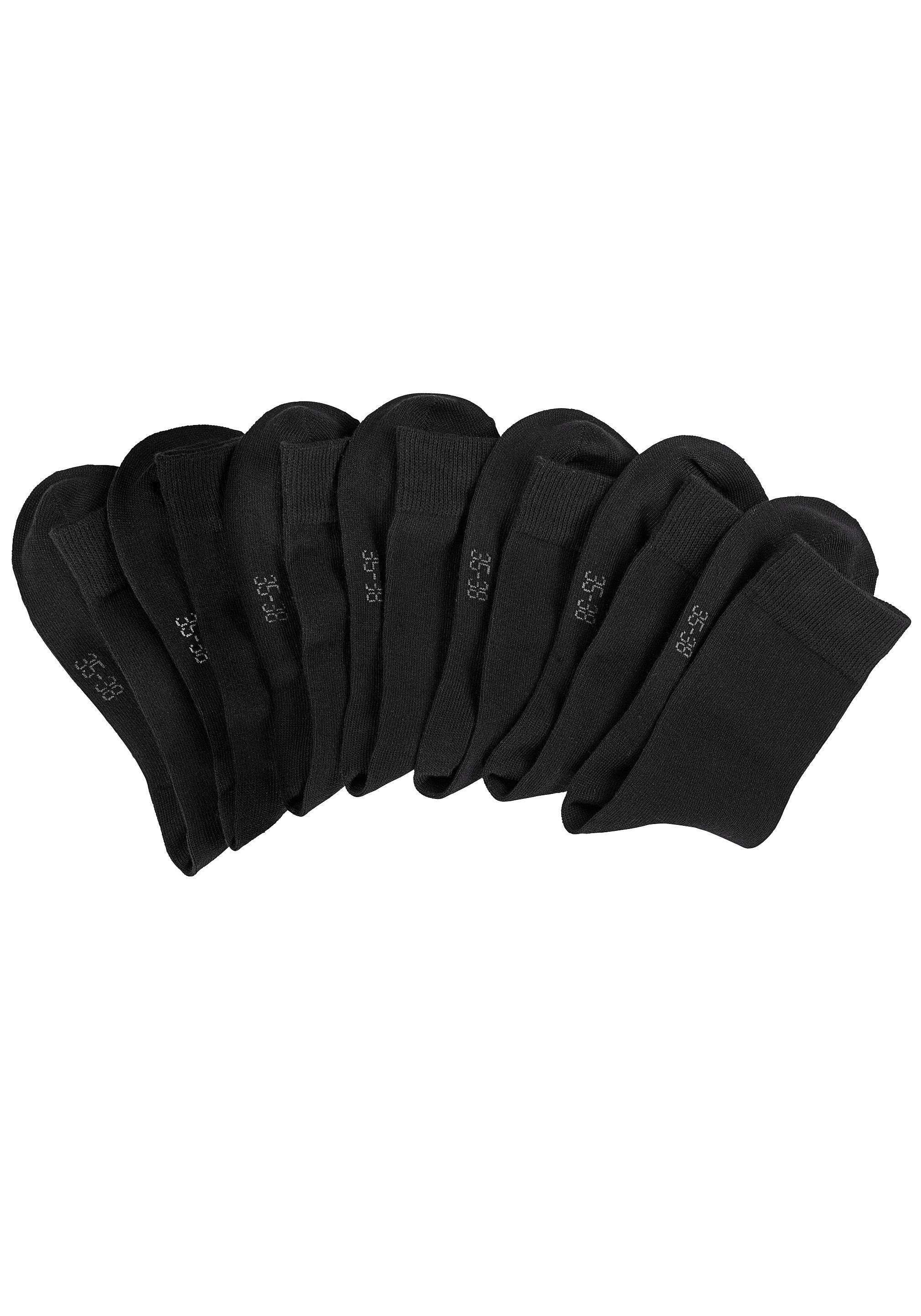 Lavana Basic sokken met knelvrije boord (set, 7 paar)