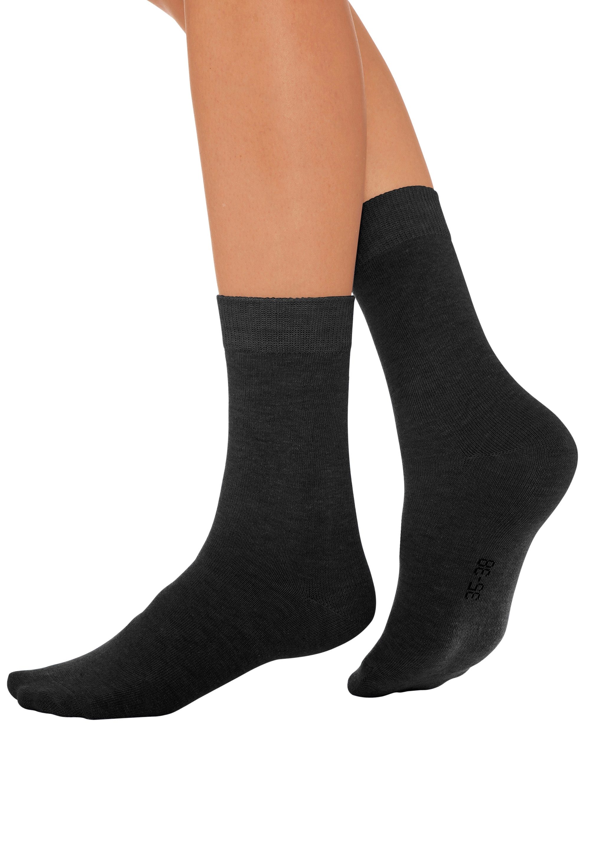 Lavana Basic sokken met knelvrije boord (set, 7 paar)