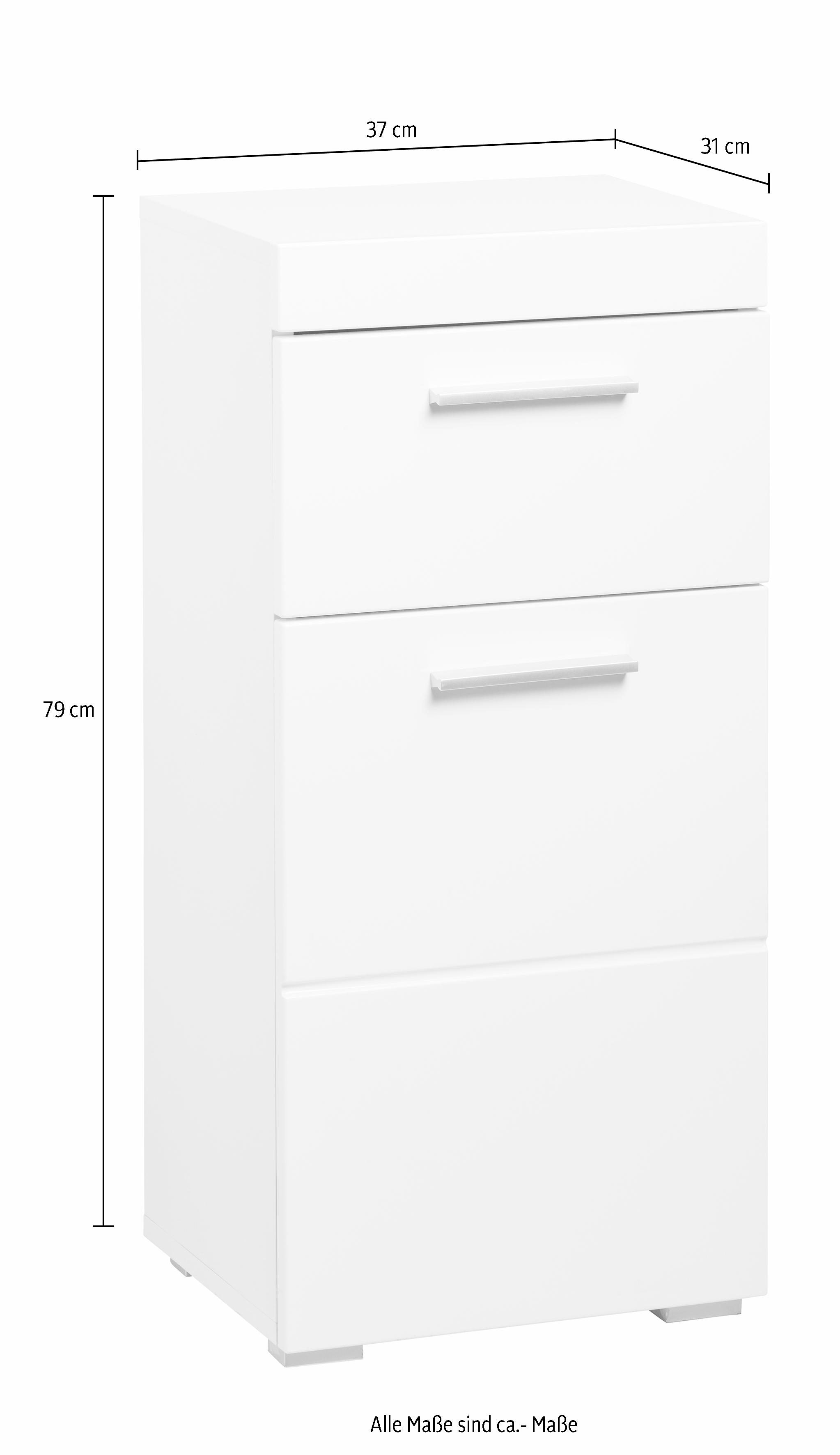 INOSIGN Onderkast Avena Badkamerkast met 1 lade en 1 deur - afmetingen (B/D/H) 37/31/79 cm