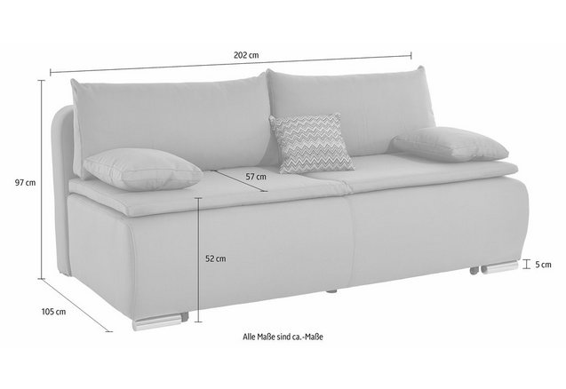 Bedbank met boxspringvering Bedbank met boxspringvering