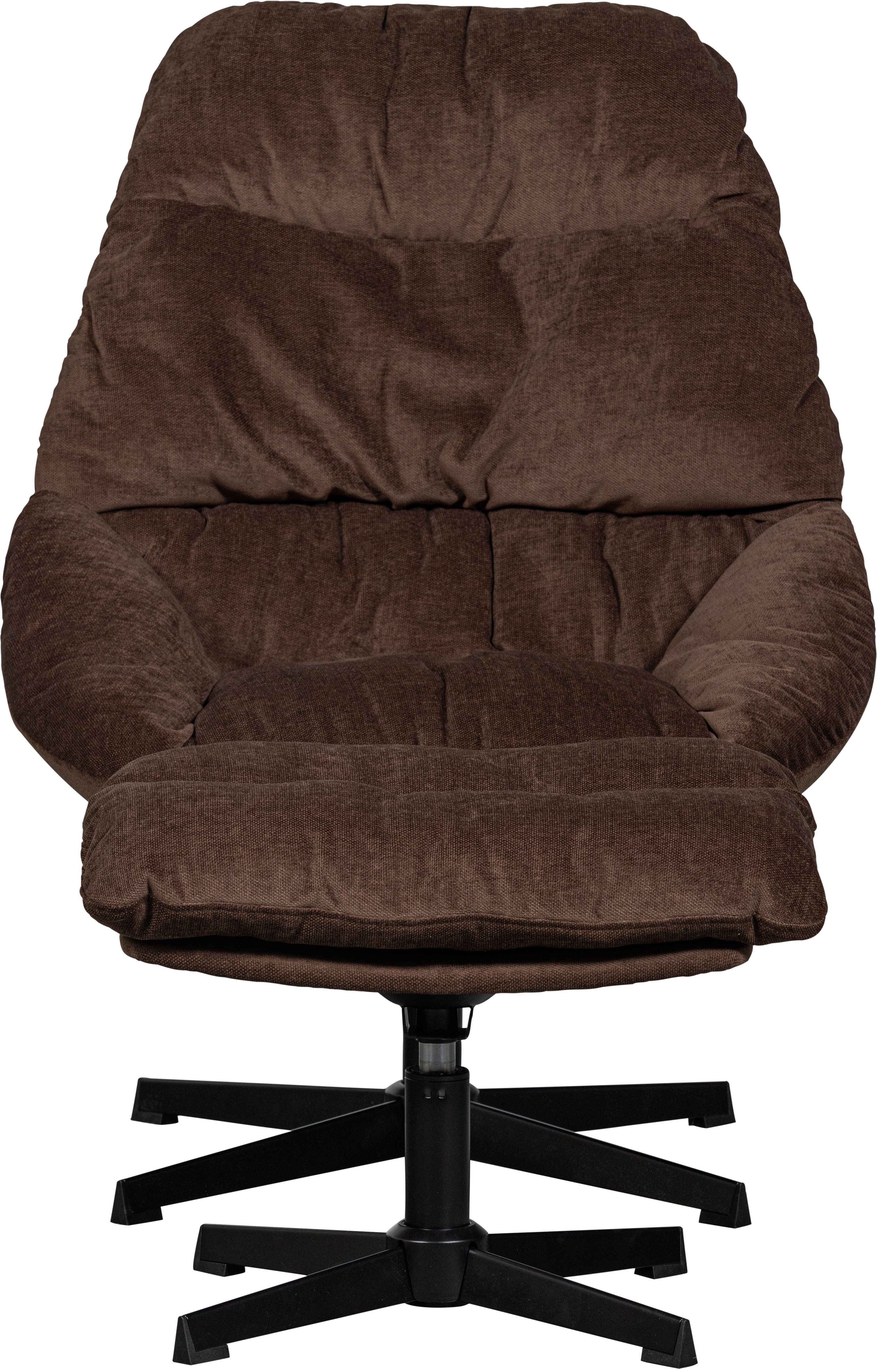 WOOOD Draaibare fauteuil Yaro met poef, breedte 71 cm