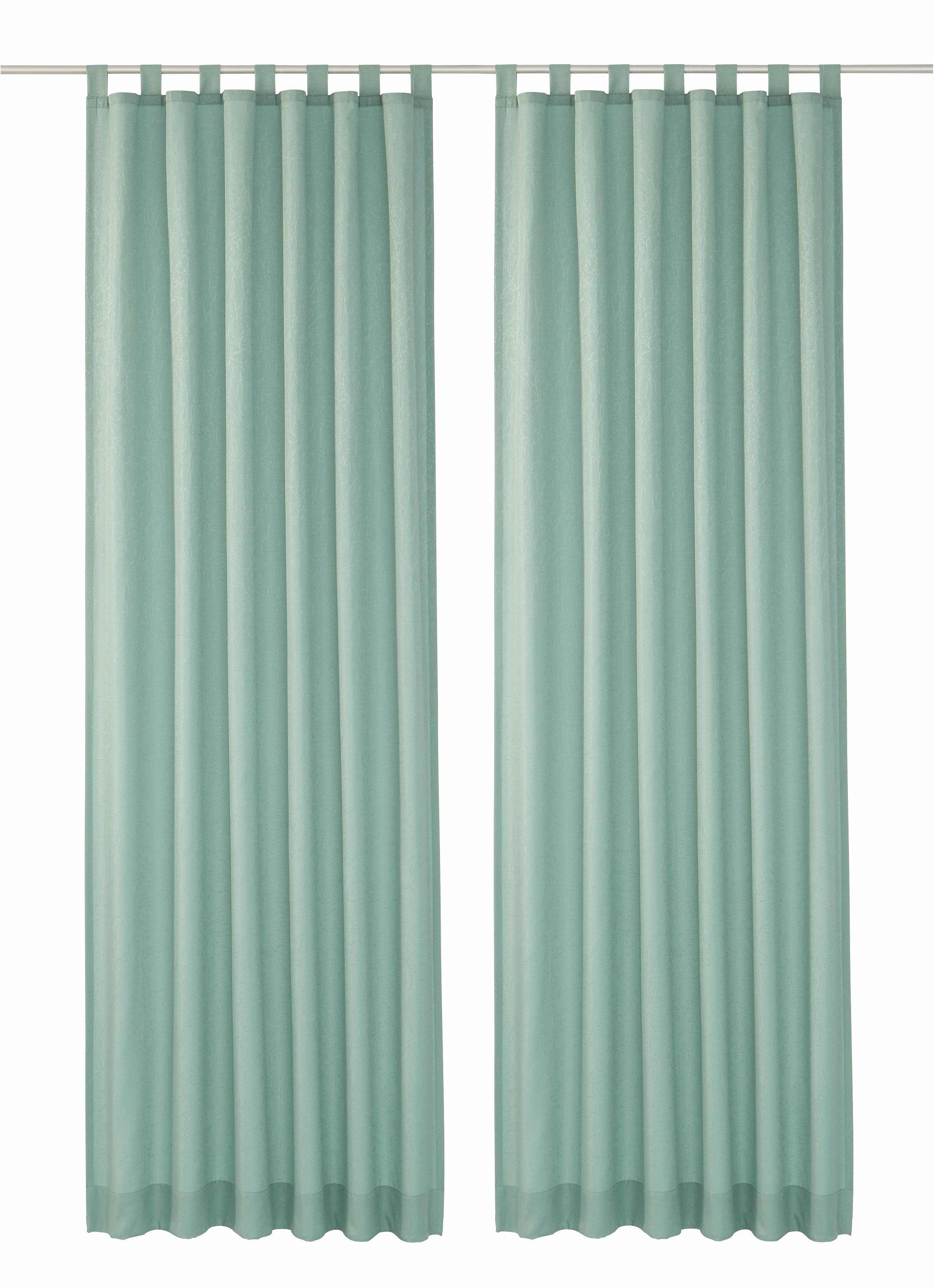Wirth Gordijn Lahnstein (2 stuks) kant & klaar gordijnen maat hxb: 245x132 cm groen