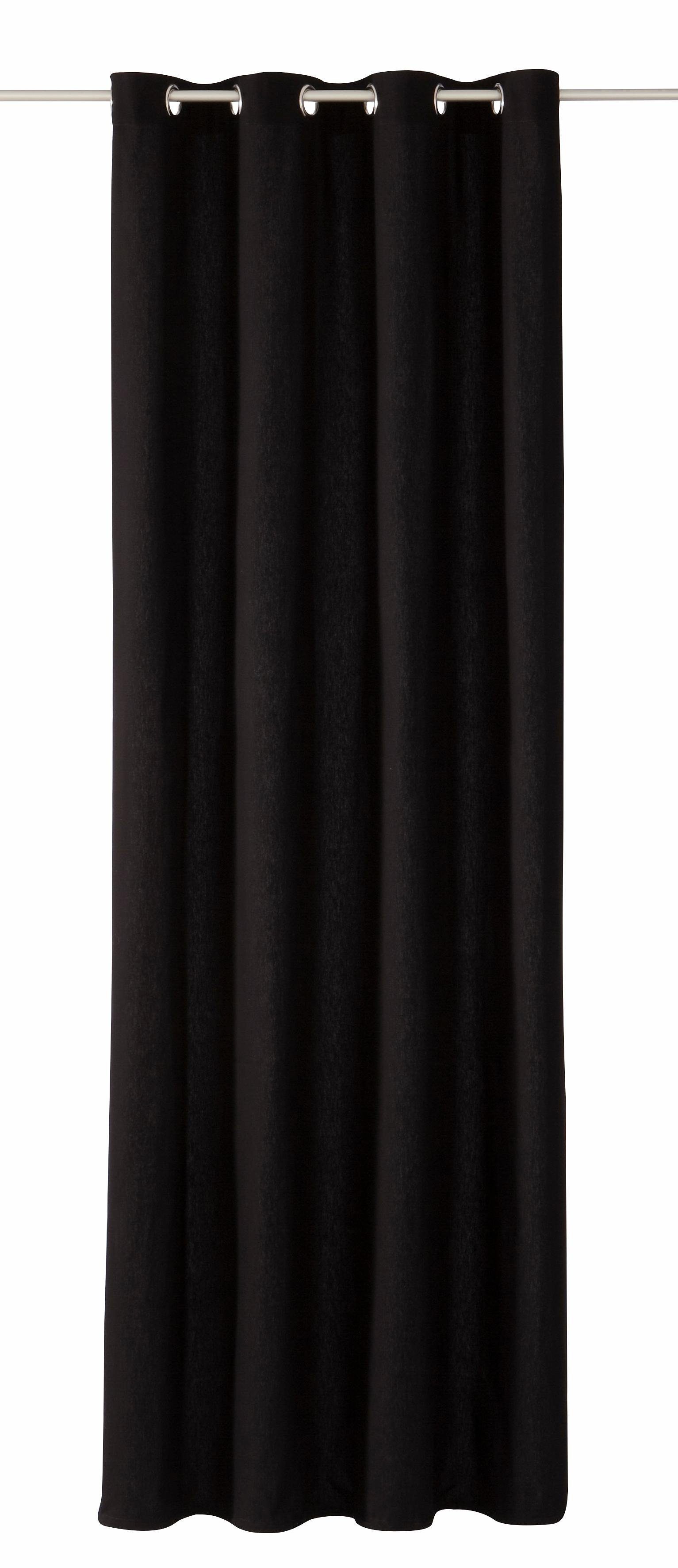 TOM TAILOR HOME Gordijn Dove (1 stuk) kant & klaar gordijnen maat H/B: 245/135 cm zwart