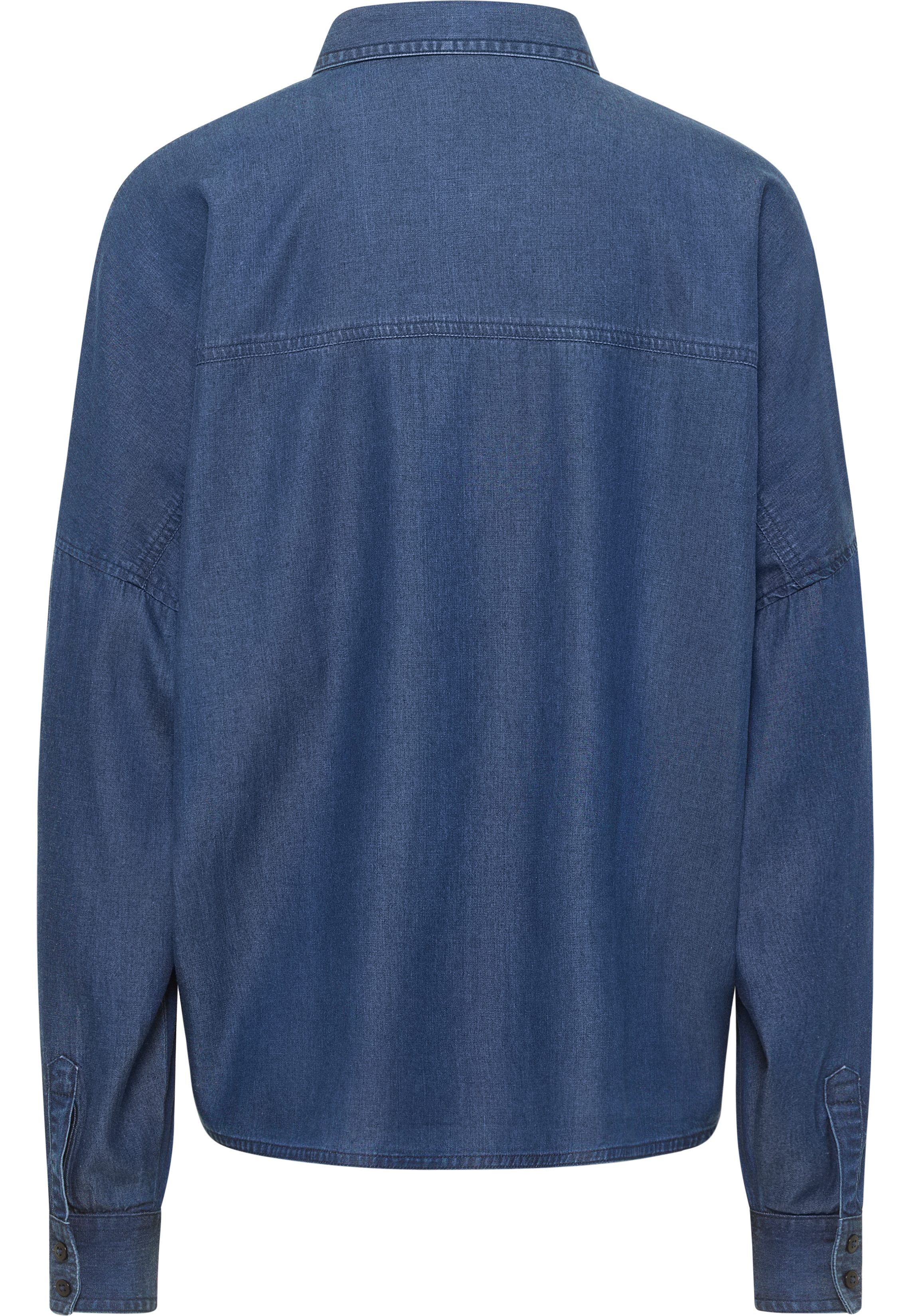 MUSTANG Jeans blouse Style Ruby met een logo-opschrift