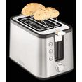 krups toaster kh442d control line 6 bruiningsgraden, ruimere functies (stop, knapperig maken, ontdooien), liftfunctie, uitneembare kruimellade zilver