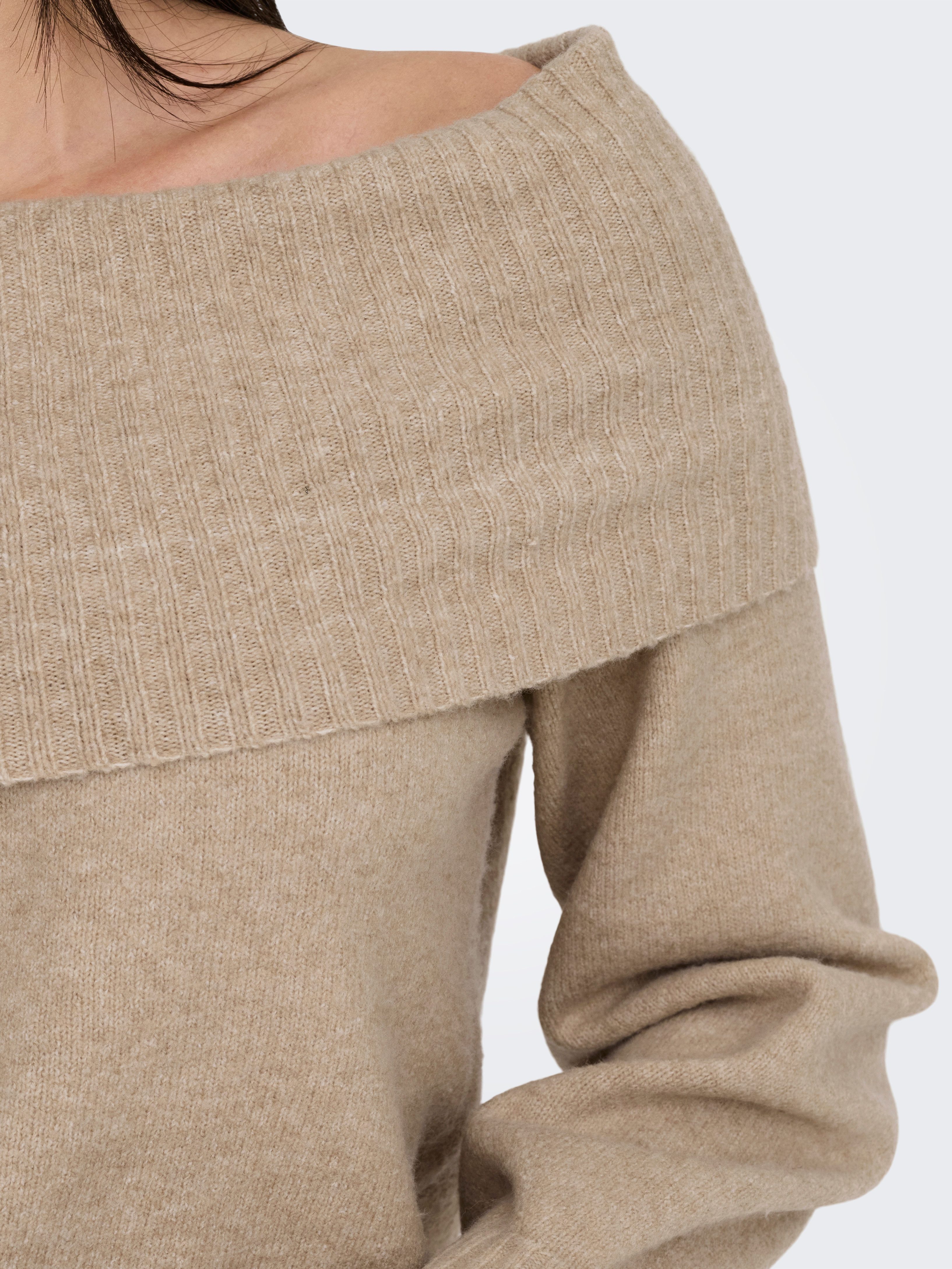 Only Trui met carmenhals ONLJEANETT LIFE L S OFF SHOULDER CC KNT