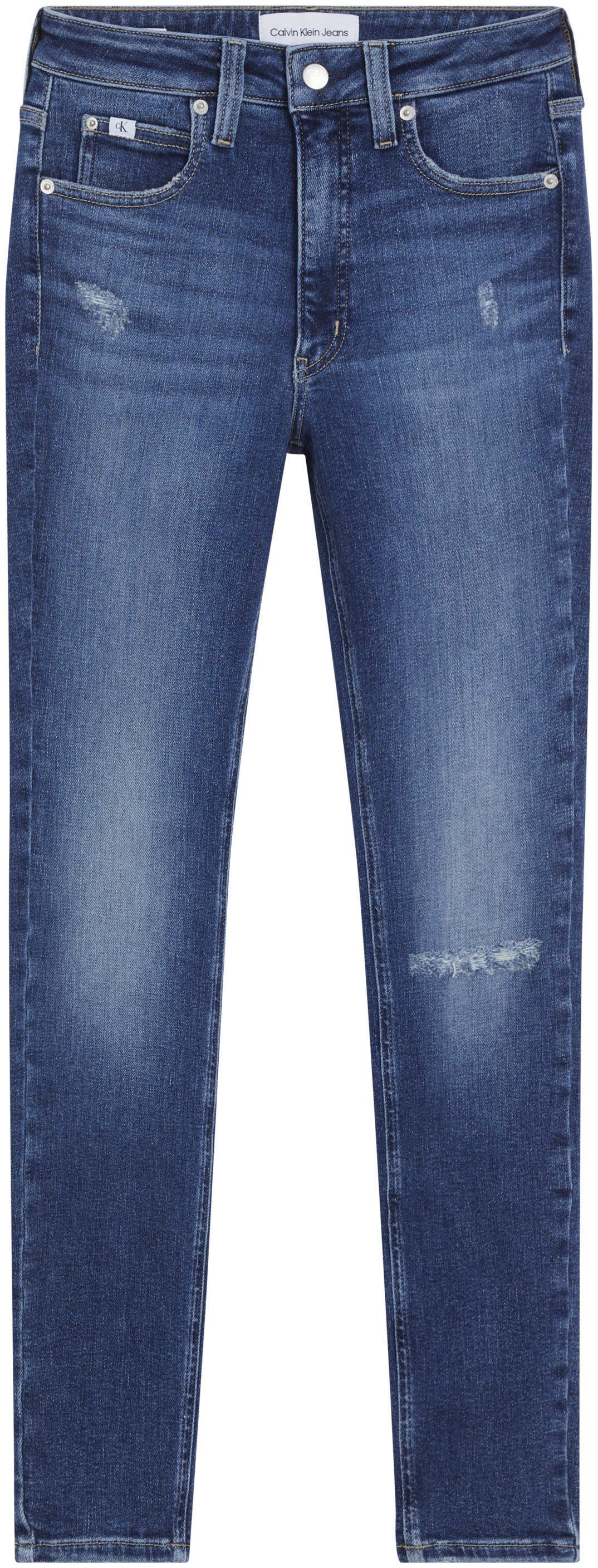 Calvin Klein Skinny fit jeans High rise skinny in een klassiek 5-pocketsmodel