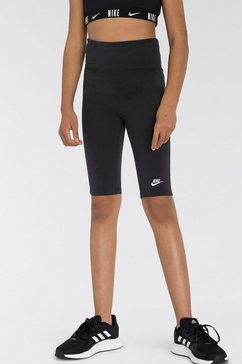 nike sportswear short big kids' (girls') high-rise " bike shorts zwart