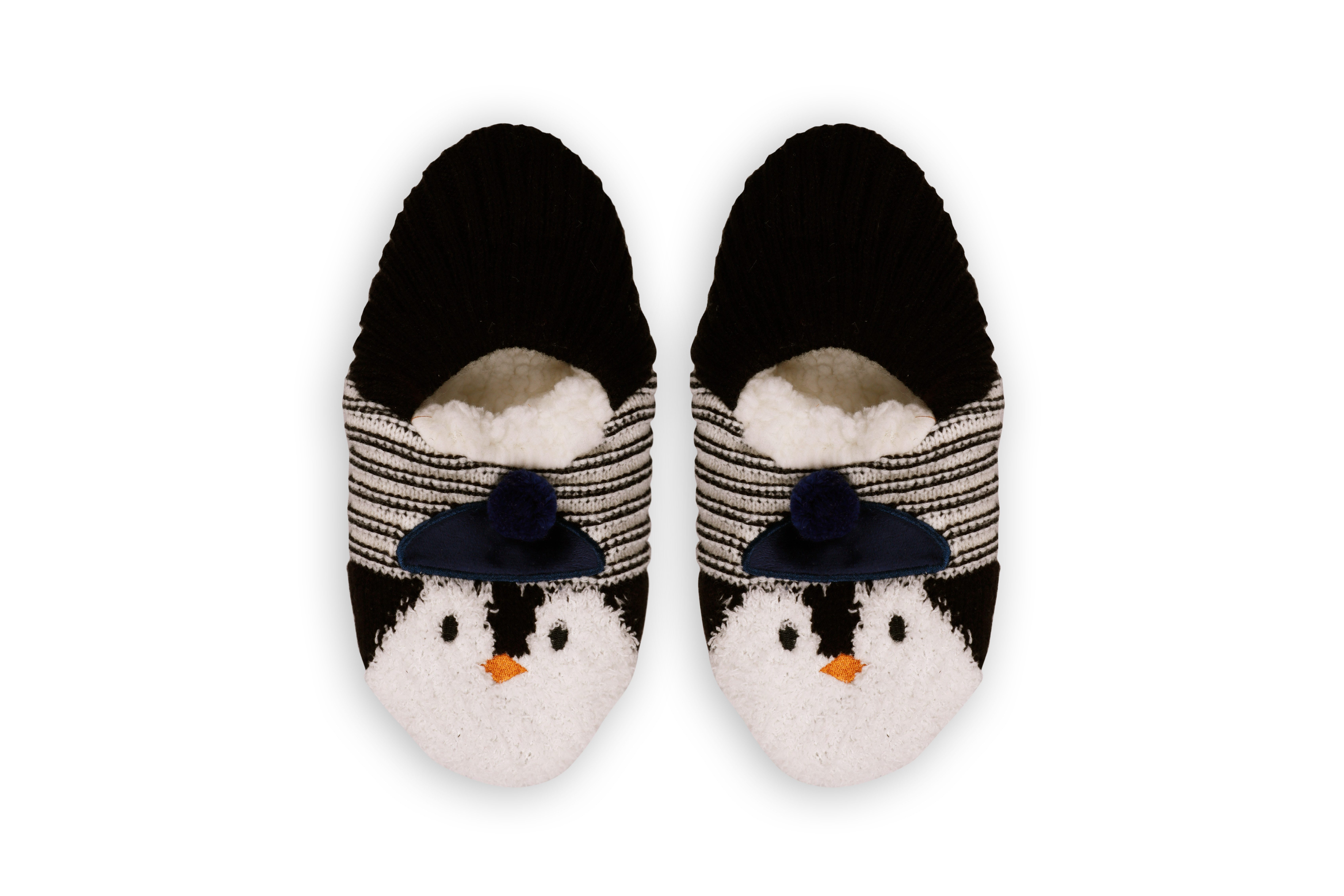 Capelli New York Pantoffels Huispantoffel FSO-70586-GE slipvast, pinguïn-applicatie, warm gevoerd (1 paar)