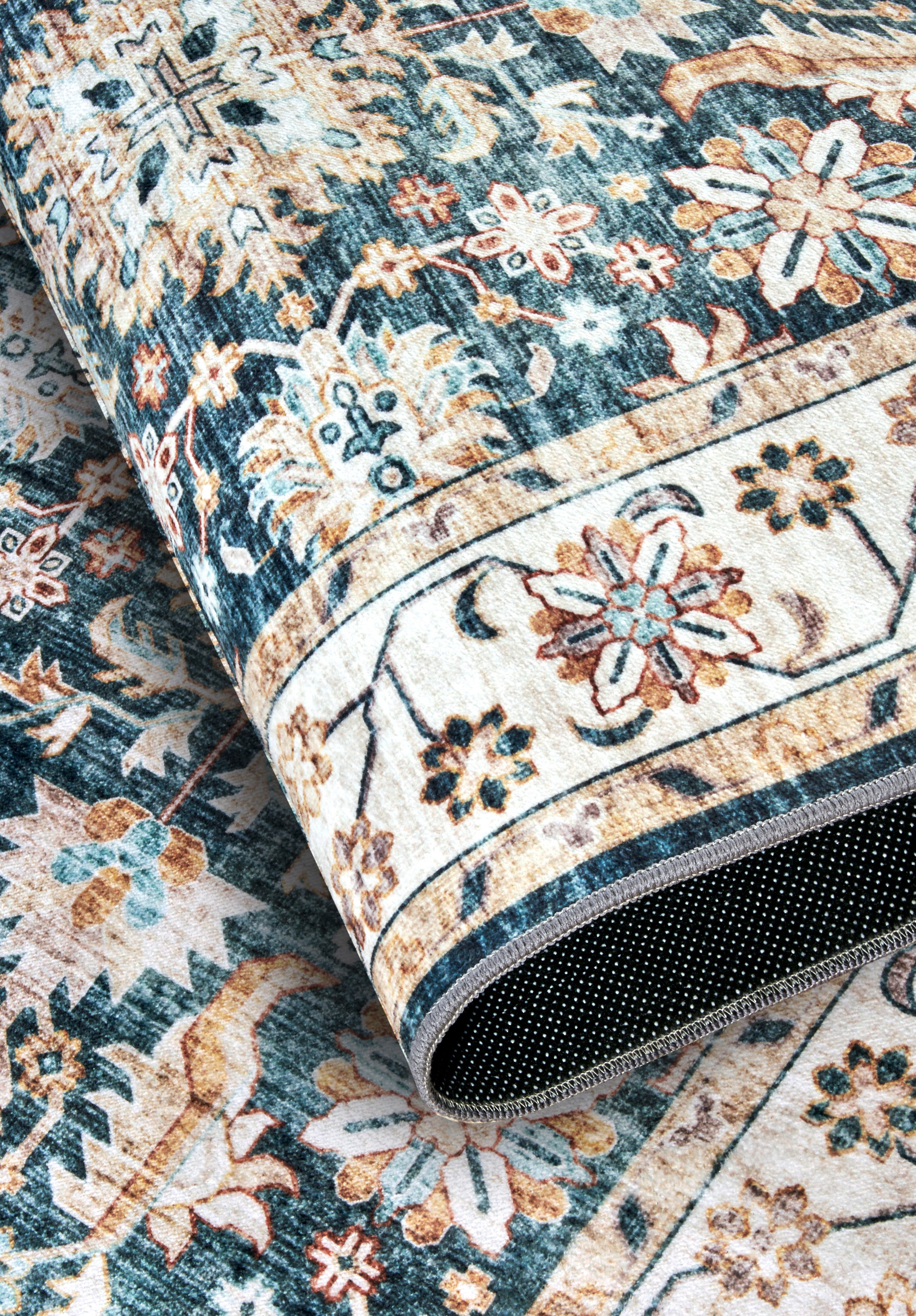 ELLE DECORATION Vloerkleed Saveh Kortpolig, antislip, vintage, klassiek, woonkamer, gang
