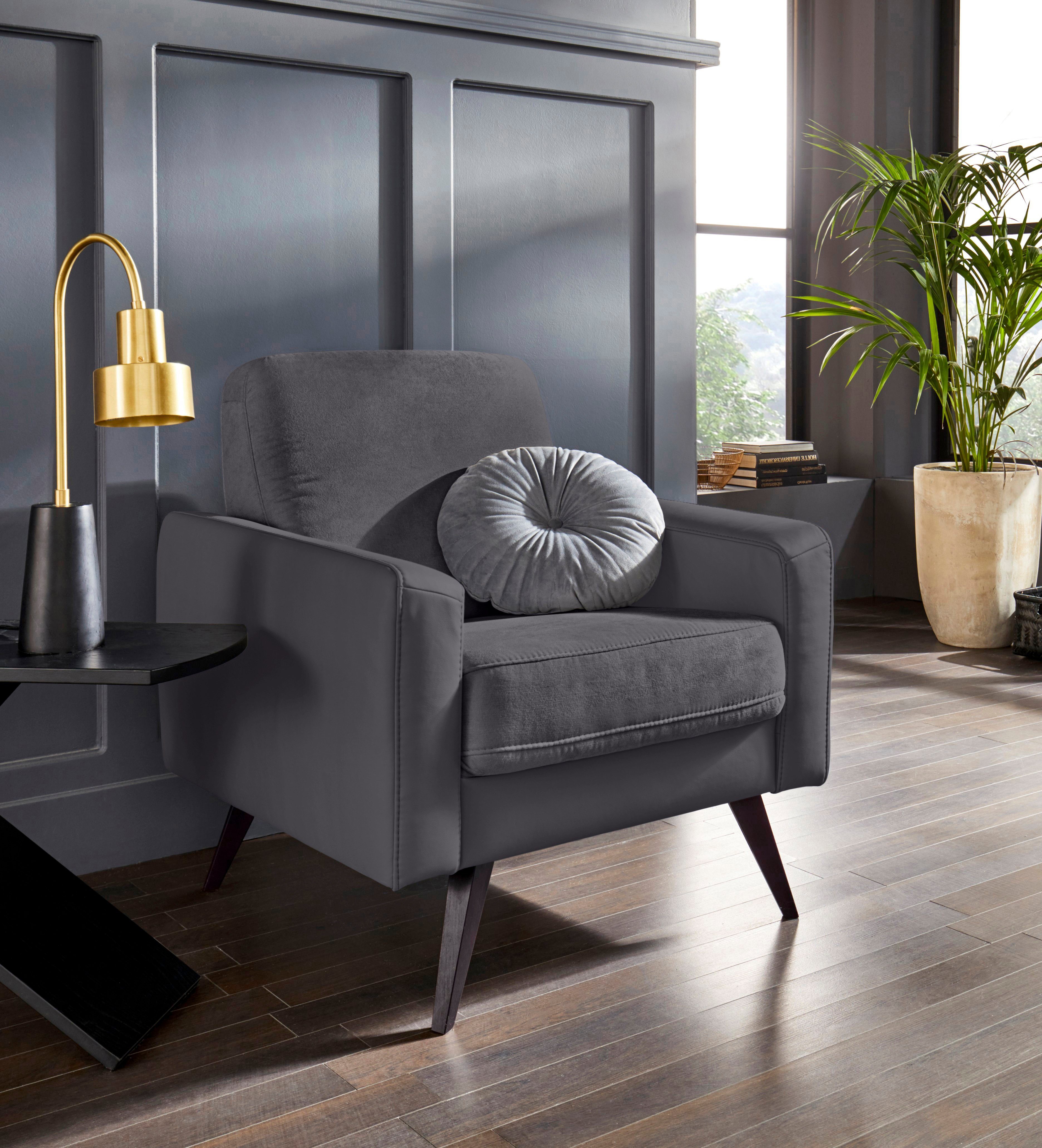 exxpo - sofa fashion Fauteuil Samso, loungestoel met geweldig zitcomfort fauteuils bruin