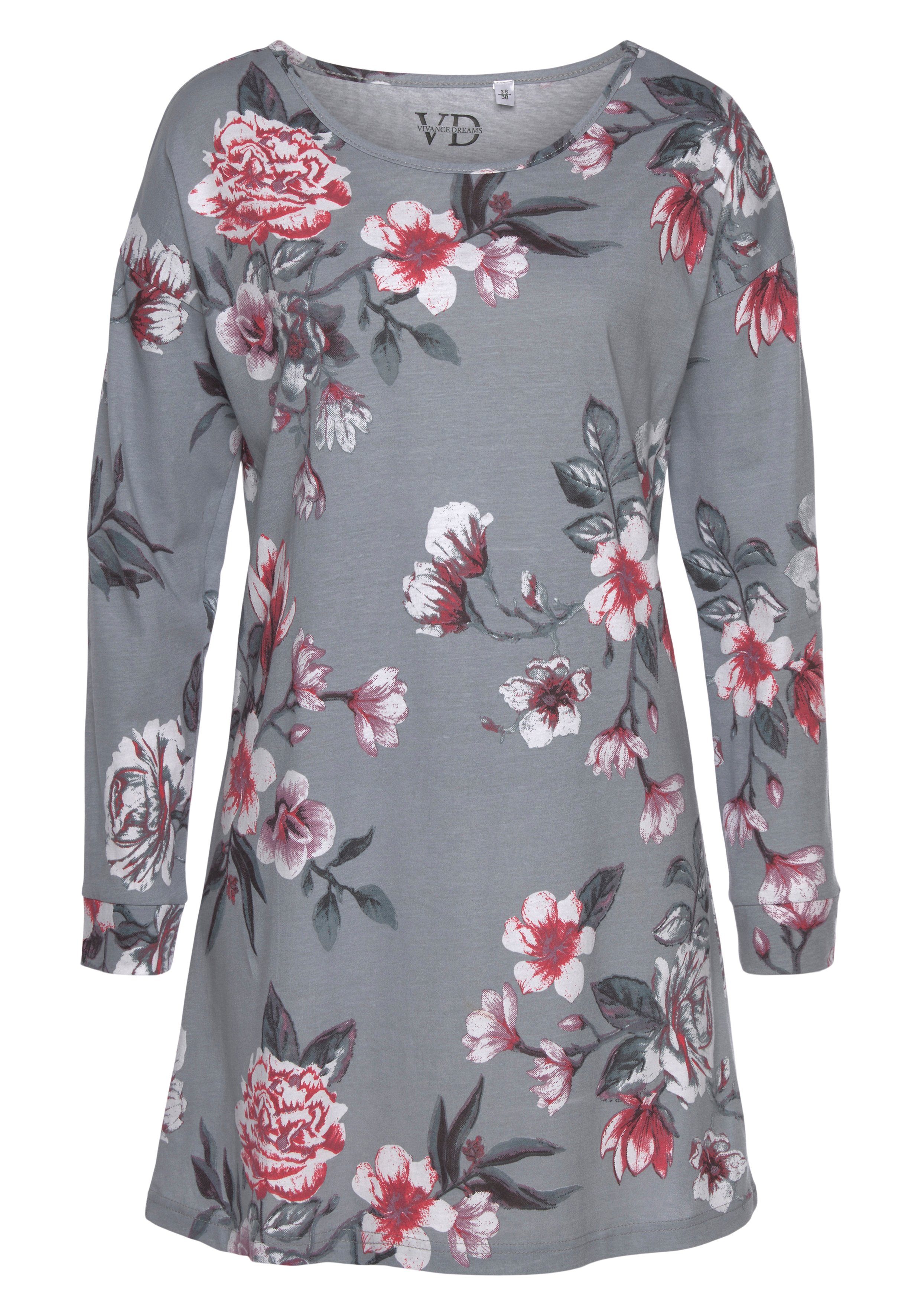 Vivance Dreams Nachthemd met bloemenprint