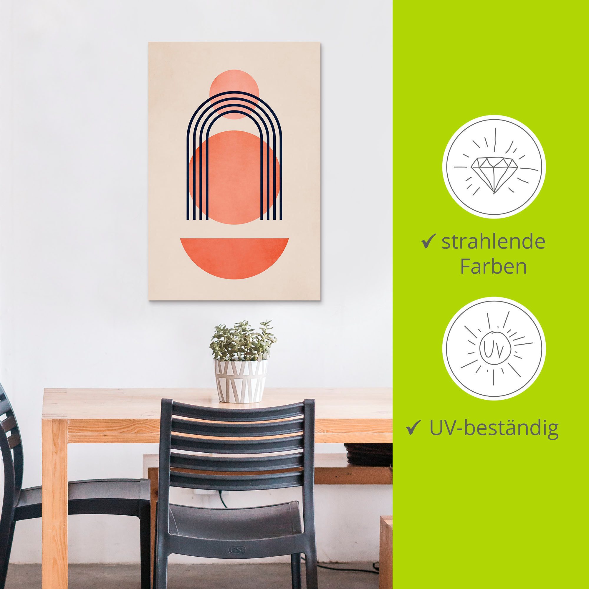 Artland Artprint Geometrica Nr. 7 als artprint van aluminium, artprint op linnen, poster, muursticker in verschillende maten
