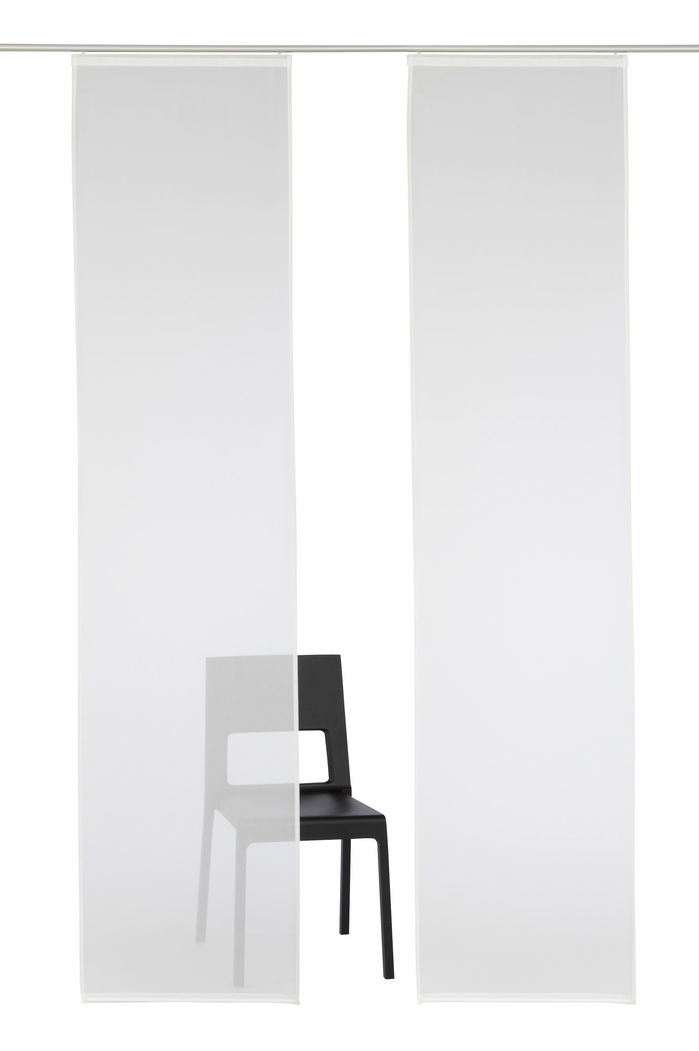 My home Paneelgordijn Xanten set van 2, met bevestigingsmateriaal, breedte 57 cm, roomdivider, modern (2 stuks)