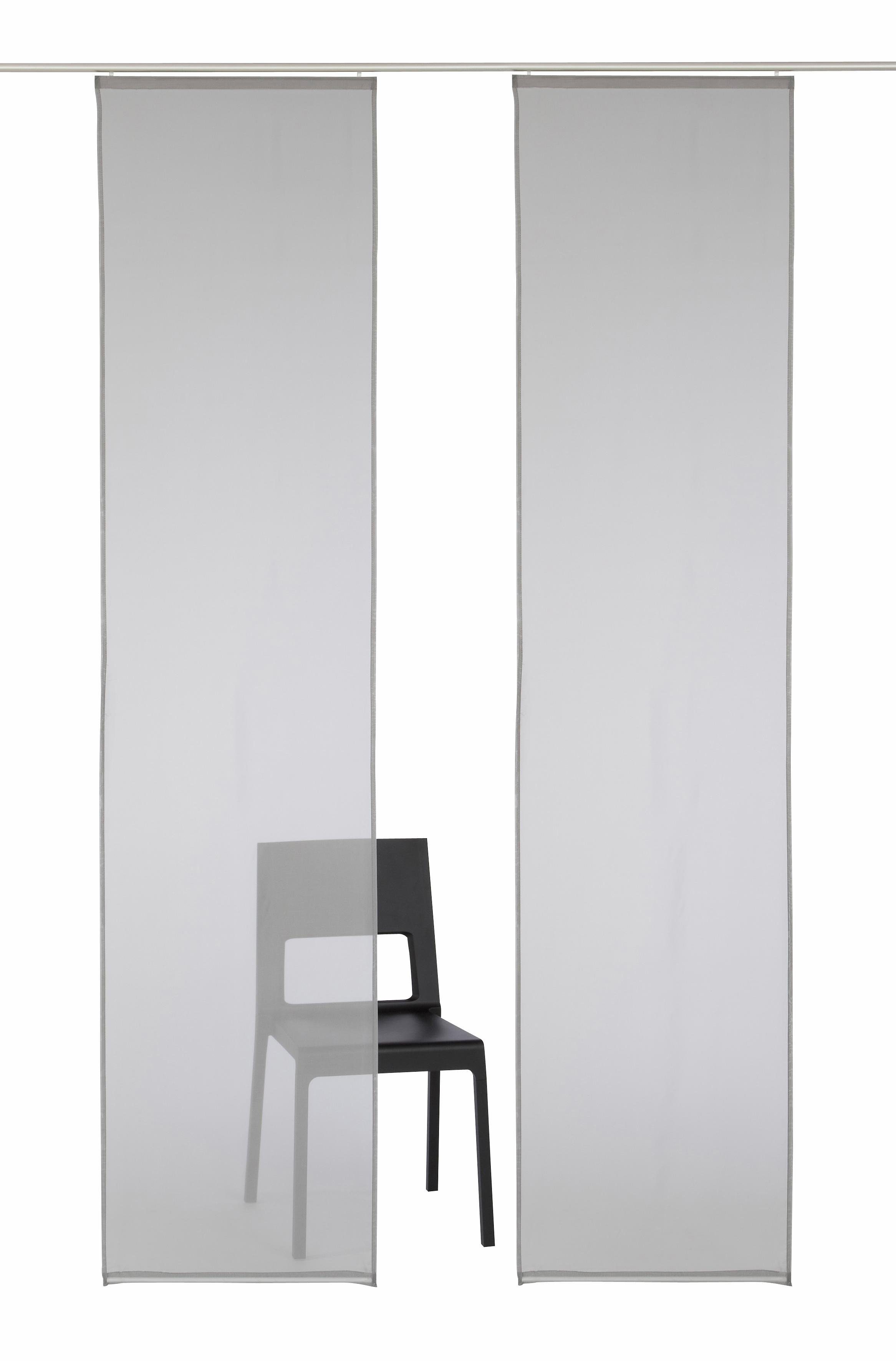 my home Paneelgordijn Xanten set van 2, met bevestigingsmateriaal, breedte 57 cm, roomdivider, modern (2 stuks)