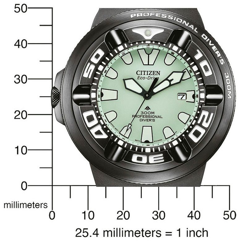 Citizen Duikhorloge Promaster Professional Diver 300 Polshorloge, herenhorloge, solar, tot 30 bar waterdicht, datum