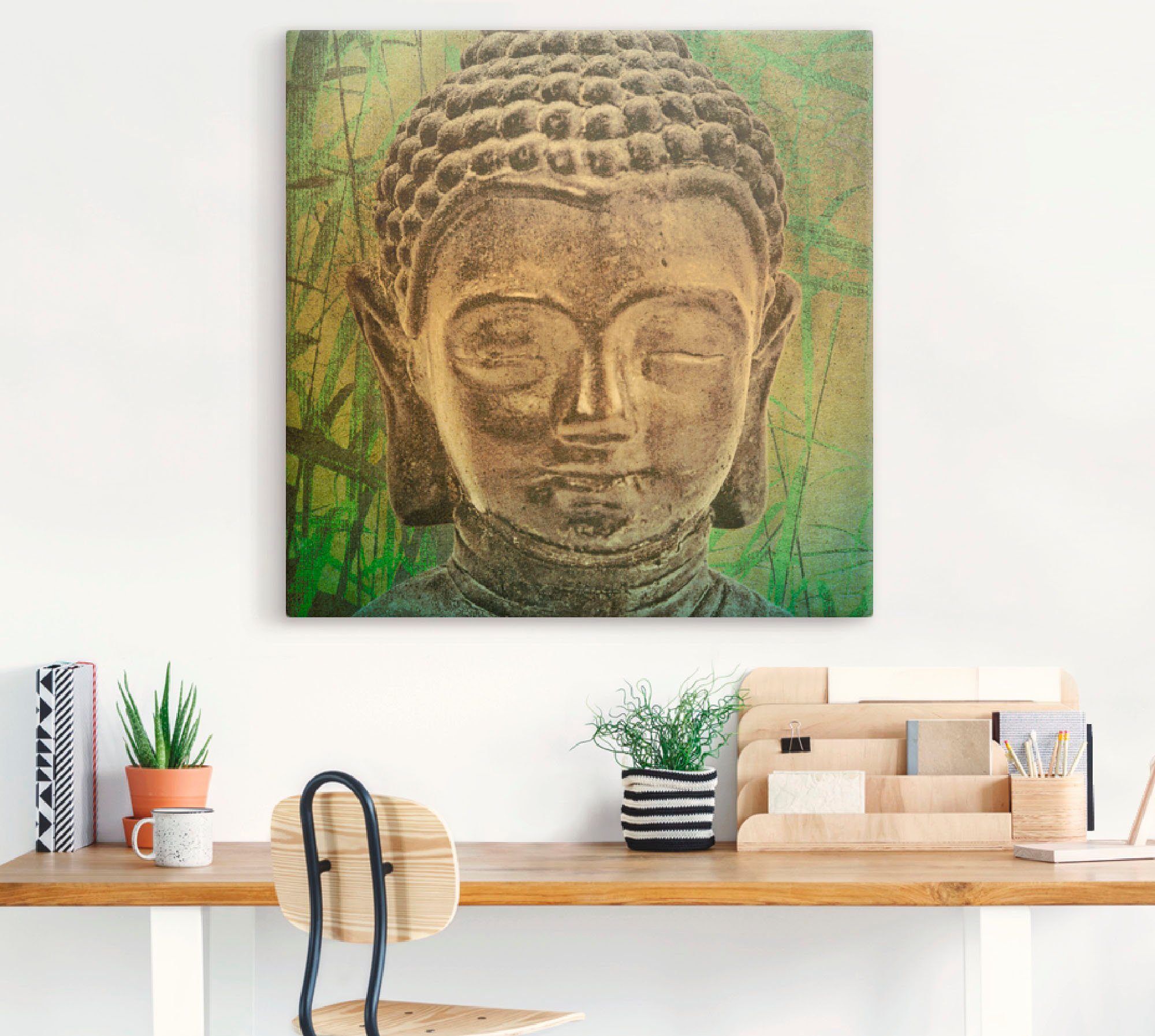 Artland Artprint Boeddha II als artprint op linnen, poster in verschillende formaten maten