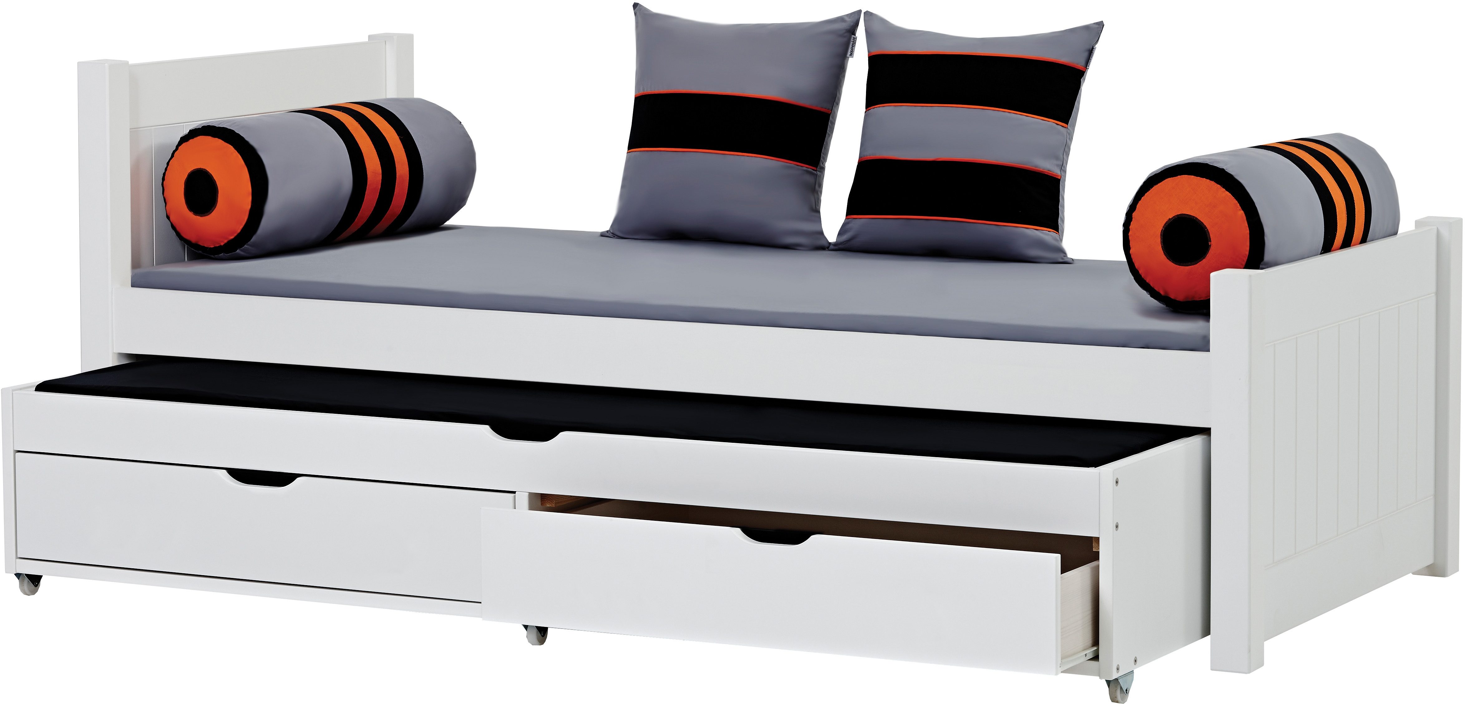 Hoppekids Kinderledikant Deluxe 90x200 + uittrekbaar logeerbed