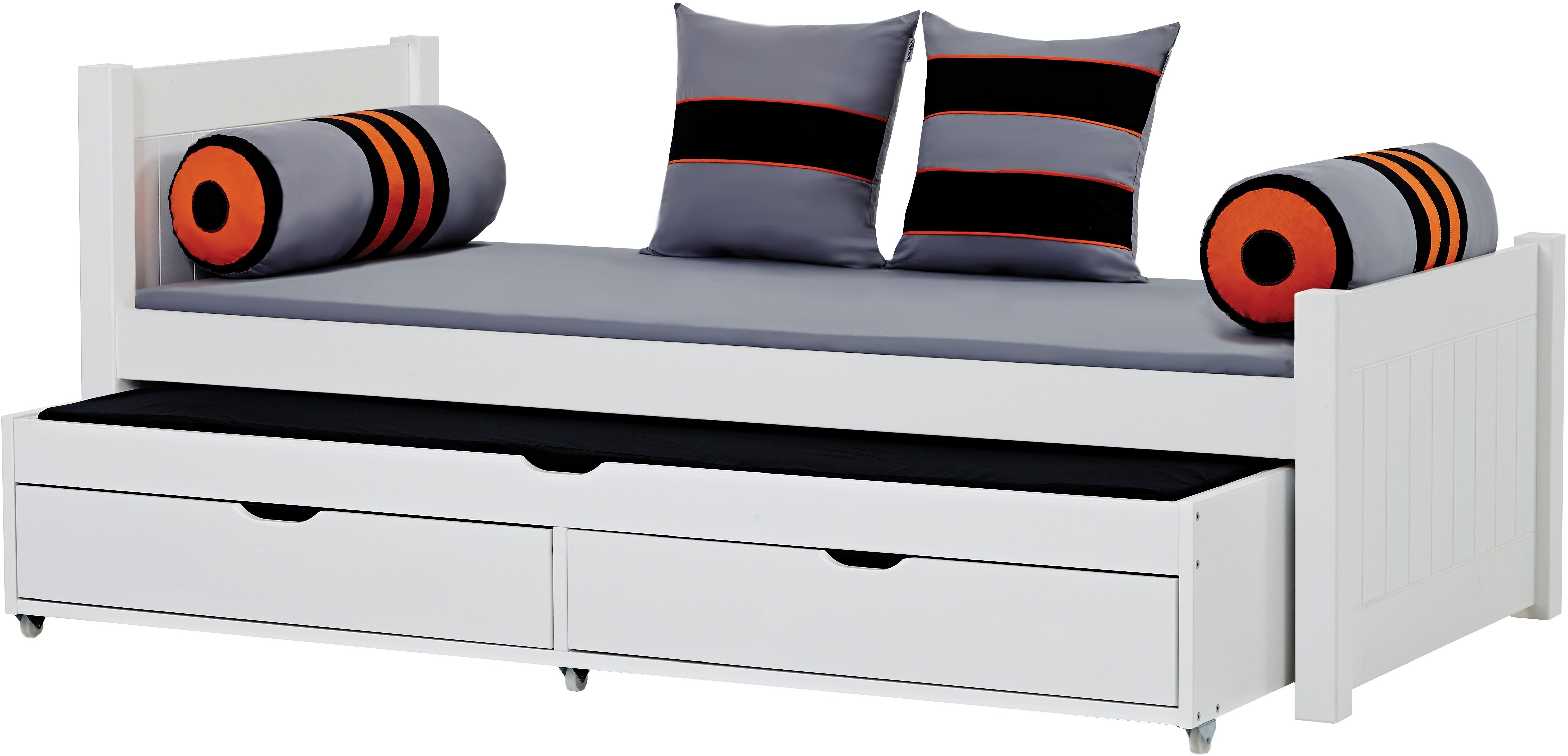 Hoppekids Kinderledikant Deluxe 90x200 + uittrekbaar logeerbed