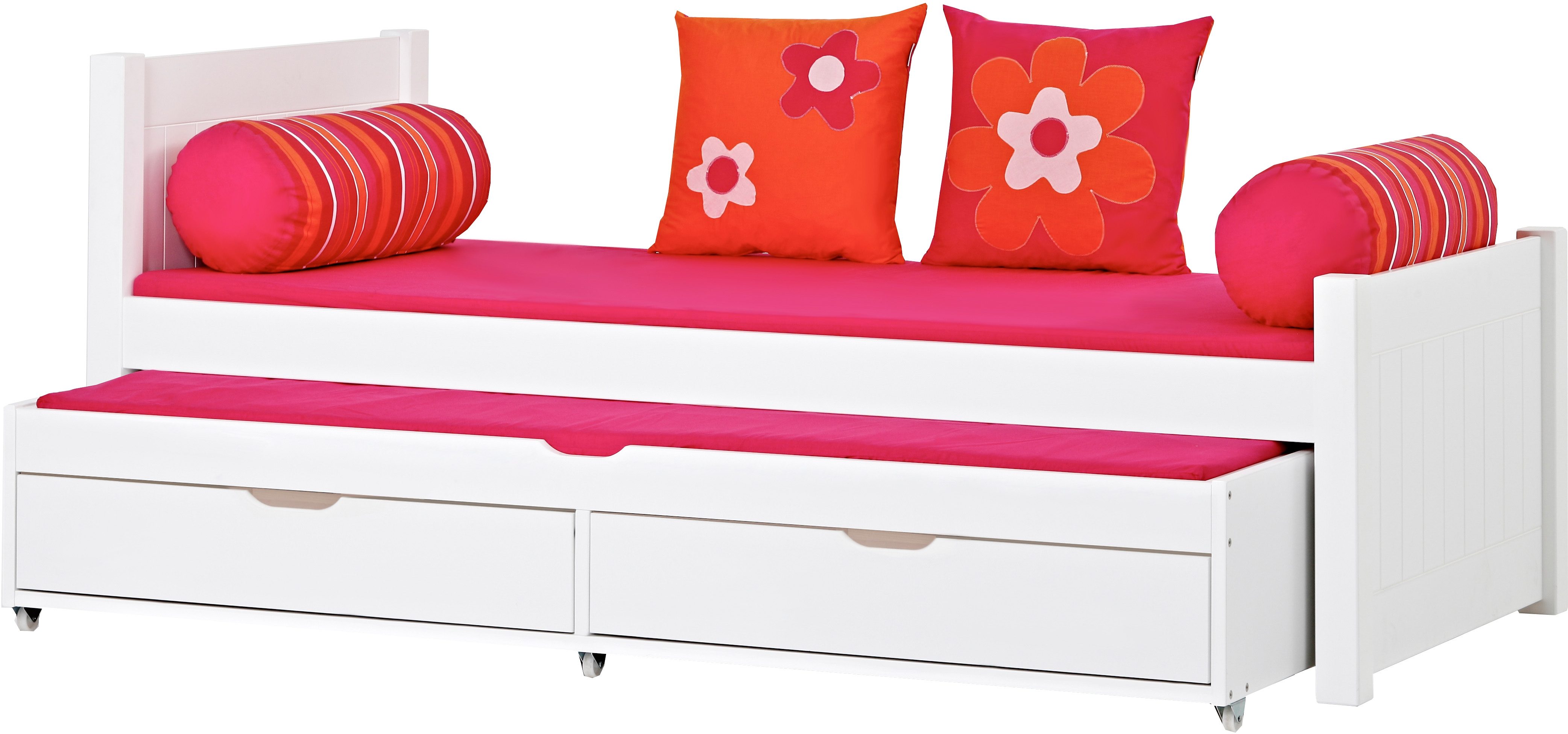 Hoppekids Kinderledikant Deluxe 90x200 + uittrekbaar logeerbed