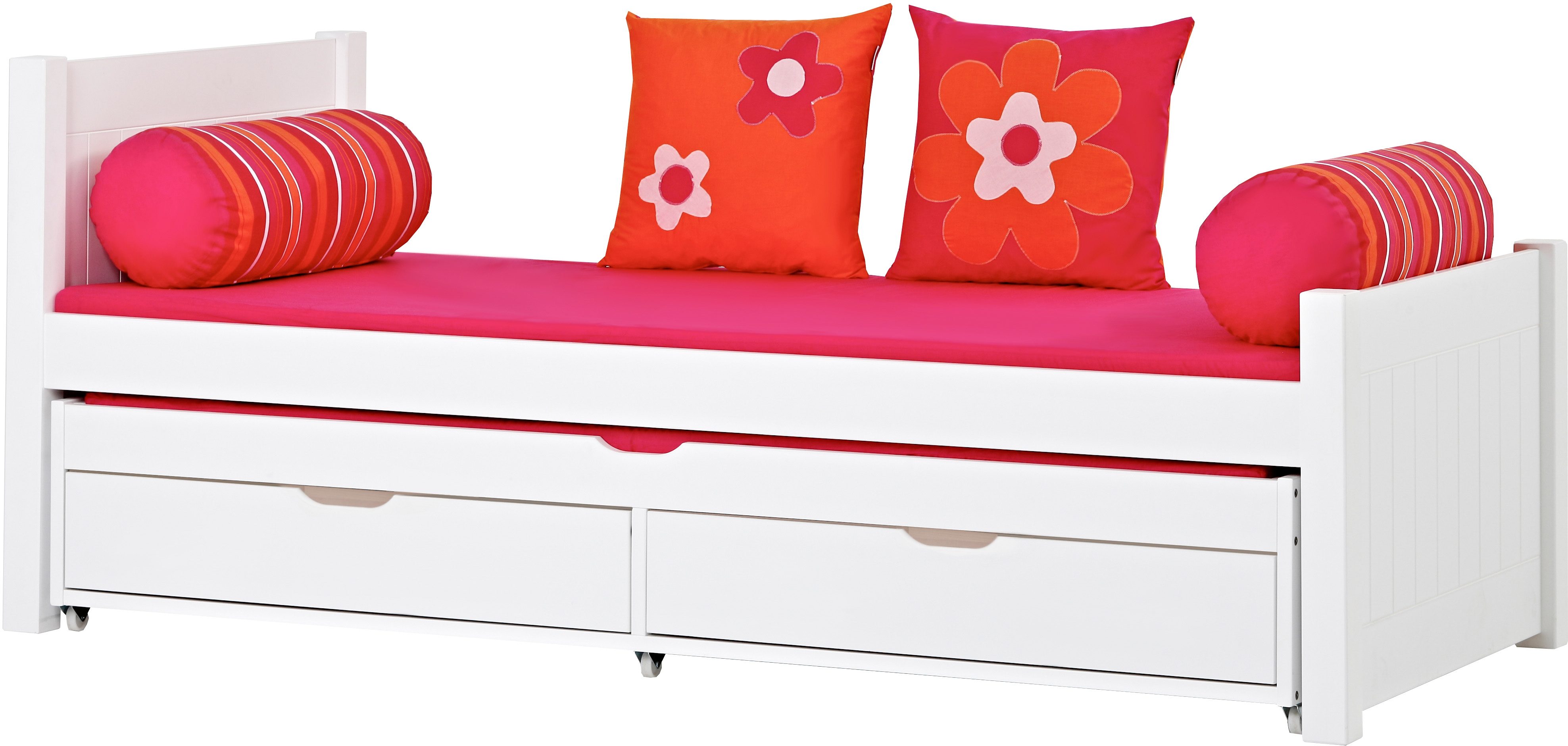 Hoppekids Kinderledikant Deluxe 90x200 + uittrekbaar logeerbed