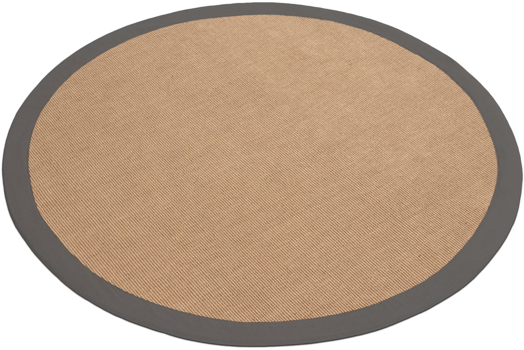 carpetfine Sisalkleed Sisal met gekleurd randdessin, antislip achterzijde