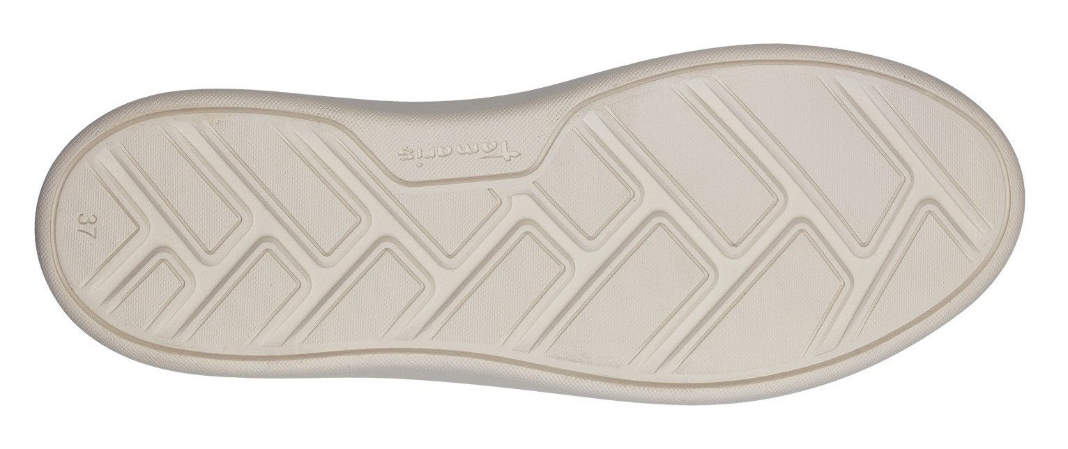 Tamaris Plateausneakers vrijetijdsschoen, lage schoen, veterschoen met contrastafwerkingen