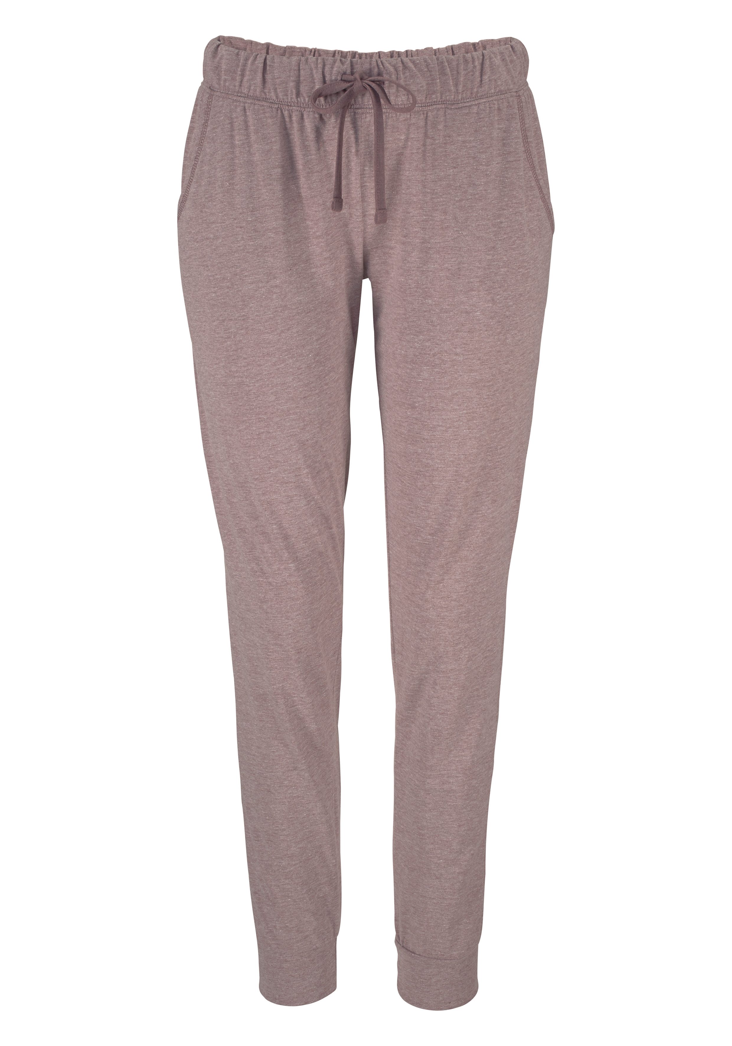 Arizona Pyjama in gemêleerde kwaliteit met knoopsluiting (2-delig, 1 stuk)
