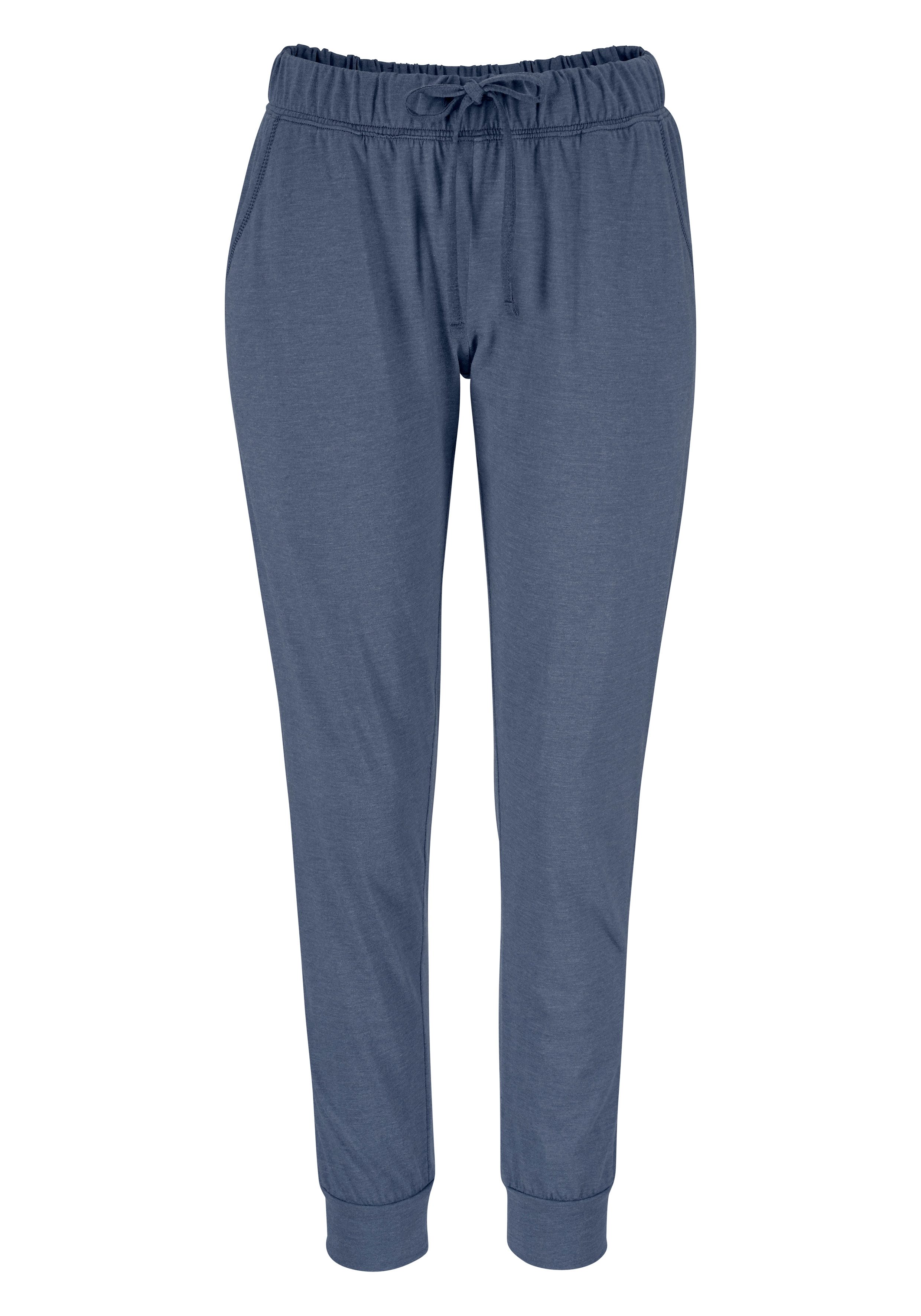 Arizona Pyjama in gemêleerde kwaliteit met knoopsluiting (2-delig, 1 stuk)